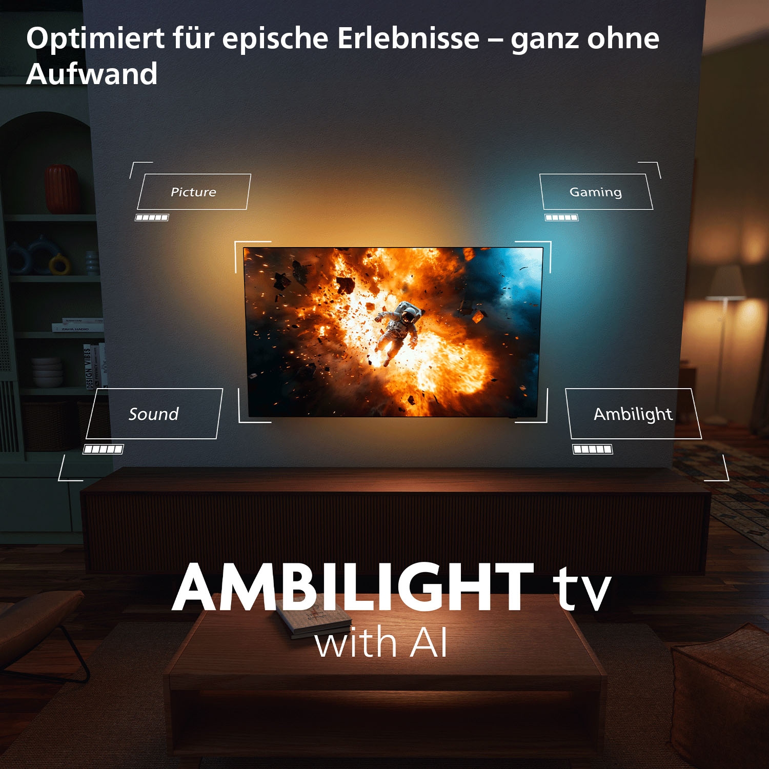 Philips QLED-Fernseher »65PQS8501/12« 164 cm/65 ″ Smart-TV