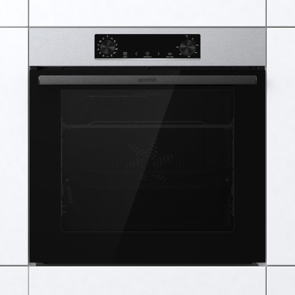 GORENJE Backofen-Set »Pacific Backofen-Set Basic Induktion 2021«, Pacific Backofen-Set Basic Induktion 2021, mit 1-fach-Teleskopauszug, Aqua Clean, (Set, 2 St.)