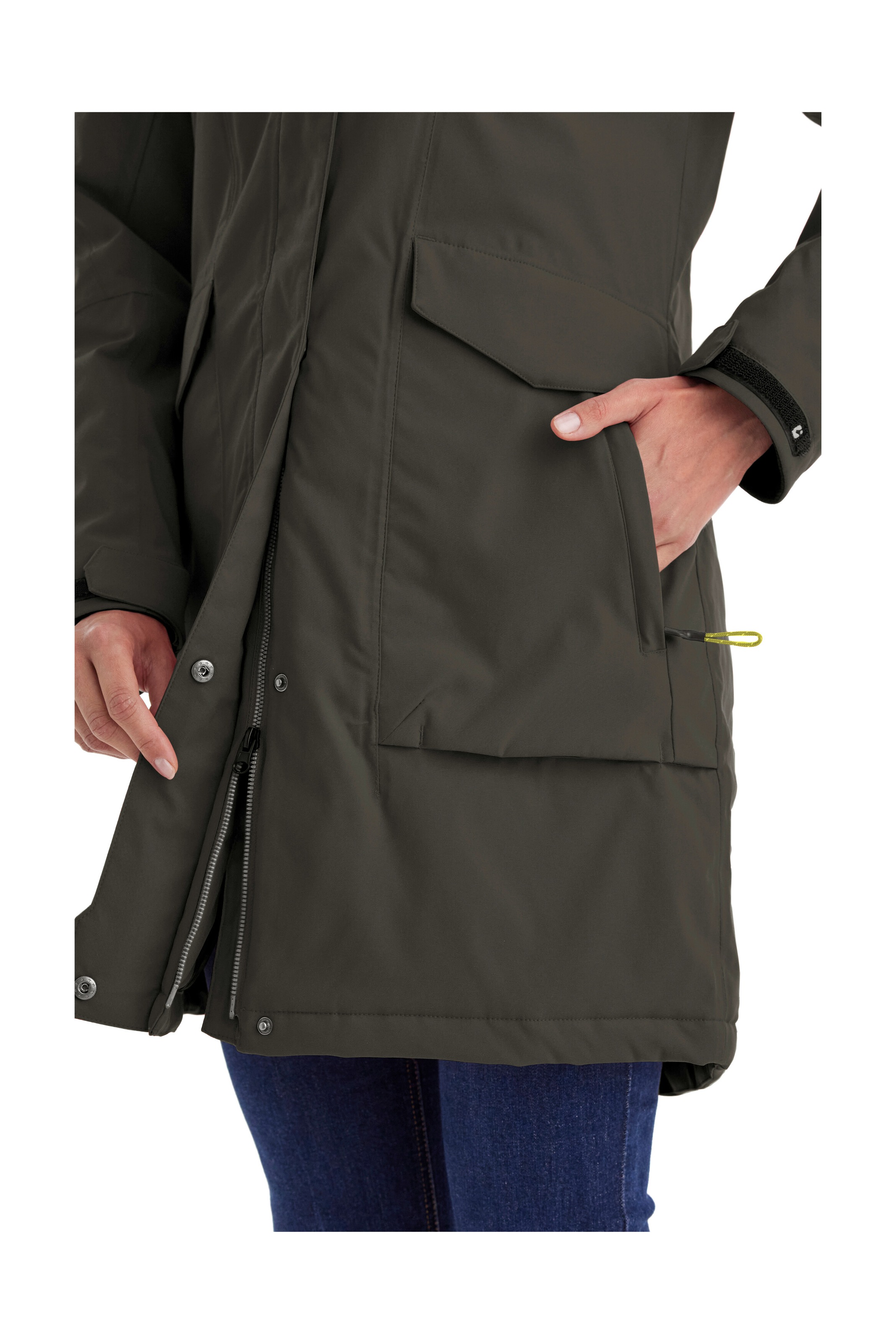 Killtec Parka »Damen Funktionsparka«, Wasserdichter, atmungsaktiver Damenparka mit abnehmbarer Kapuze