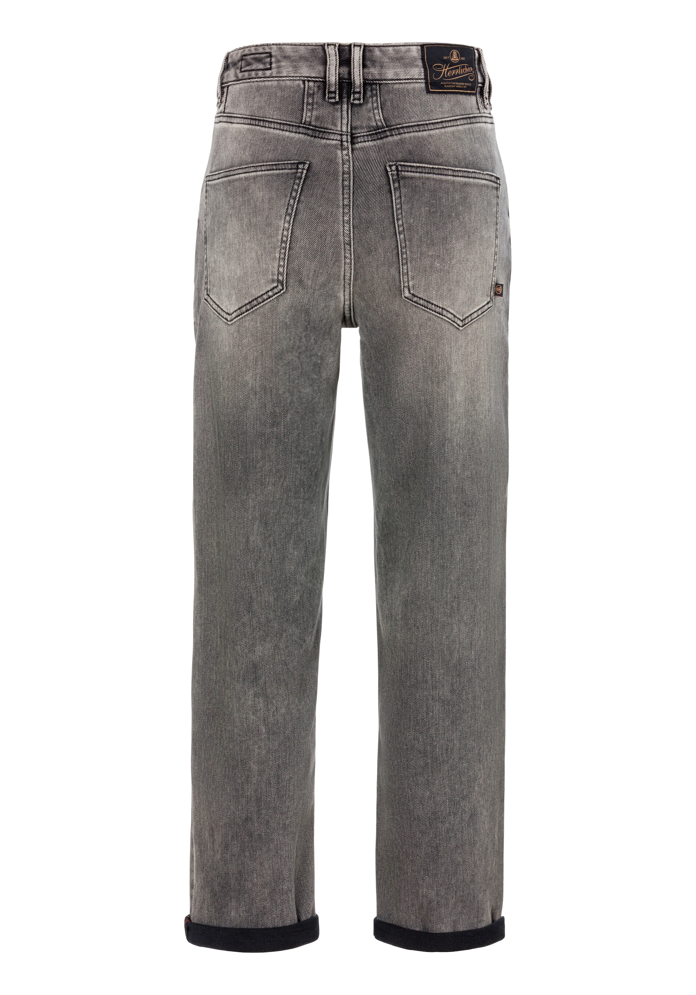 Herrlicher Loose-fit-Jeans »Brooke Organic Denim Brushed«, mit figurbetonenden Abnähern vorn