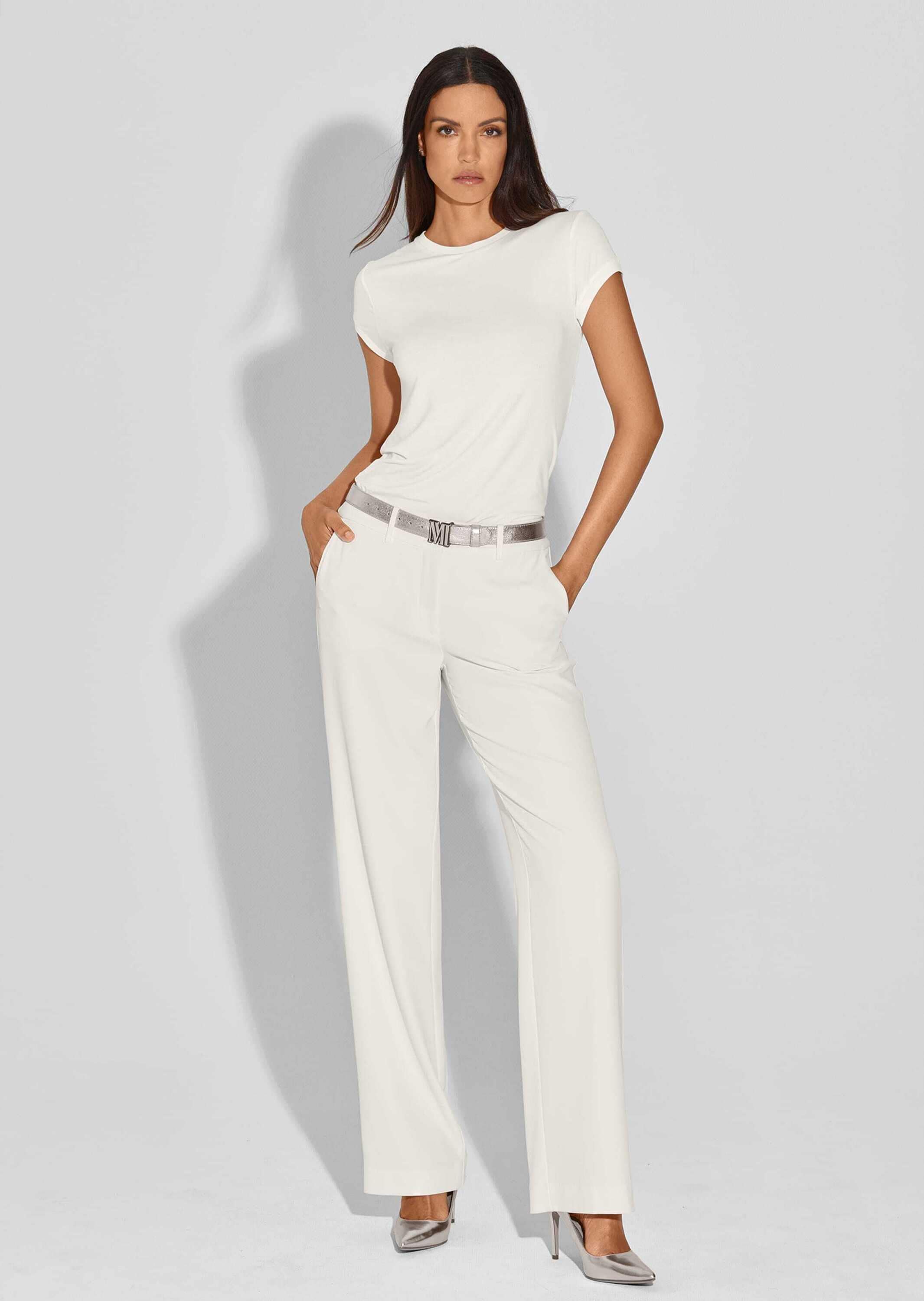 MADELEINE Stoffhose »Hose Weite Stretch-Hose mit Bügelfalten«