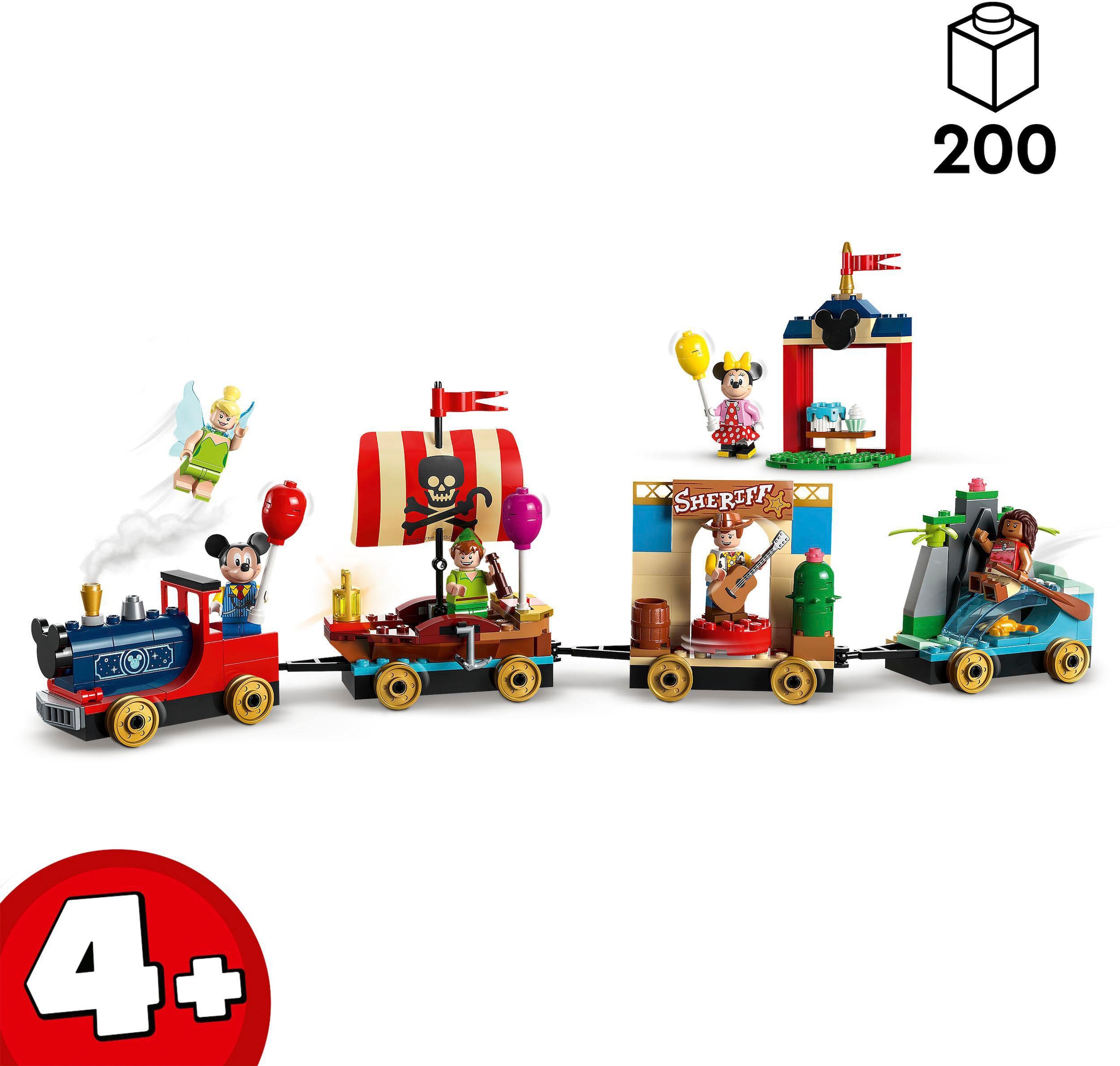 LEGO® Konstruktionsspielsteine »Disney Geburtstagszug (43212), LEGO® Disney«, (200 St.), Made in Europe
