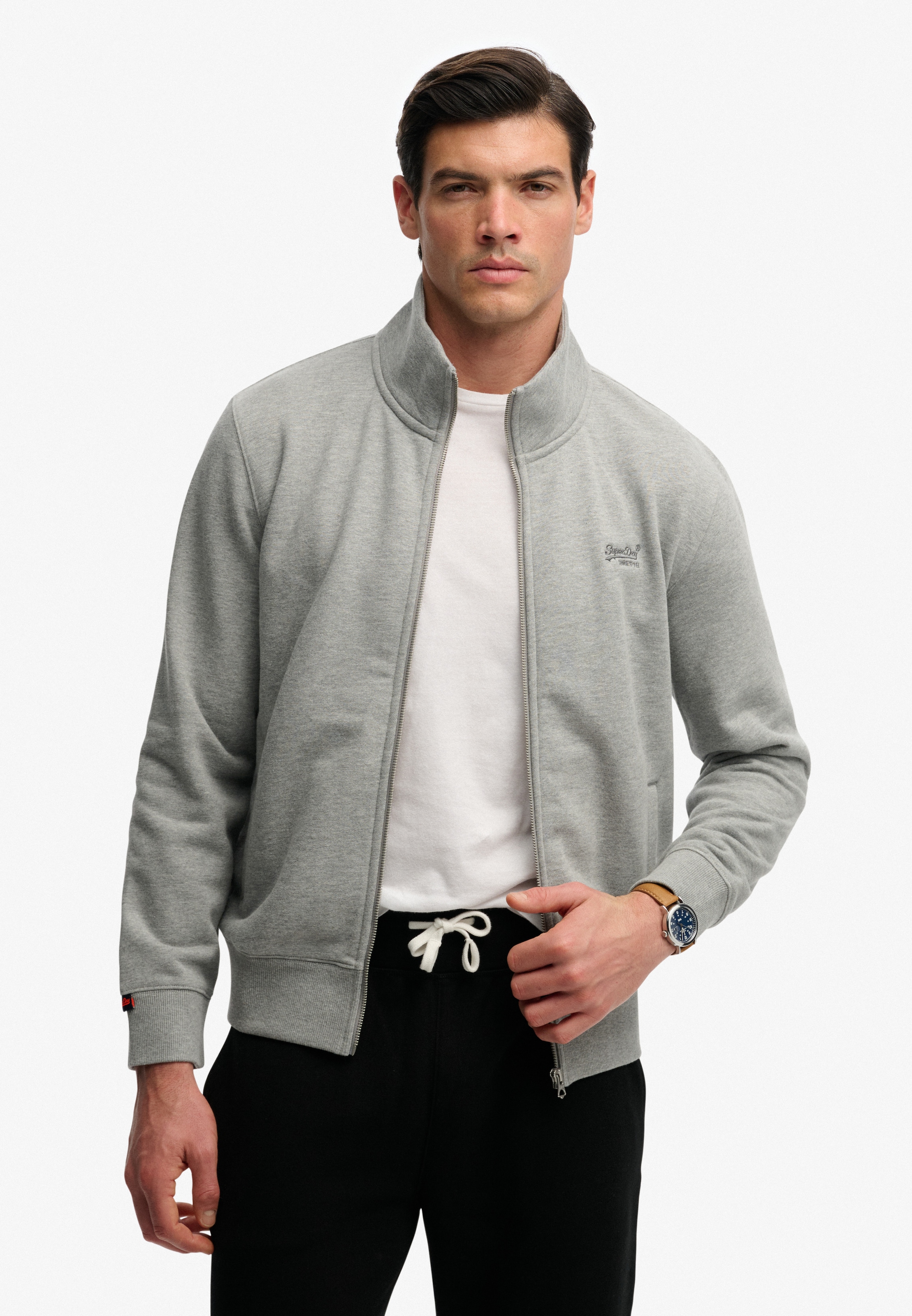 Superdry Sweatshirt »ESSENTIAL LOGO TRACK TOP«, mit Reißverschluss, aus Baumwolle und Polyester, Loose Fit

