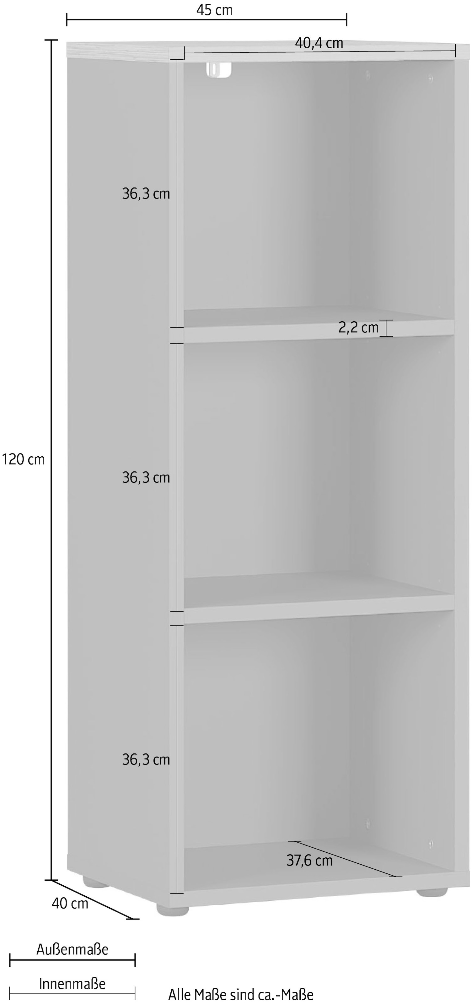 GERMANIA Aktenregal »GW-Agenda Aktenregal«, mit verstellbaren Einlegeböden, Breite 45 oder 80 cm, Made in Germany