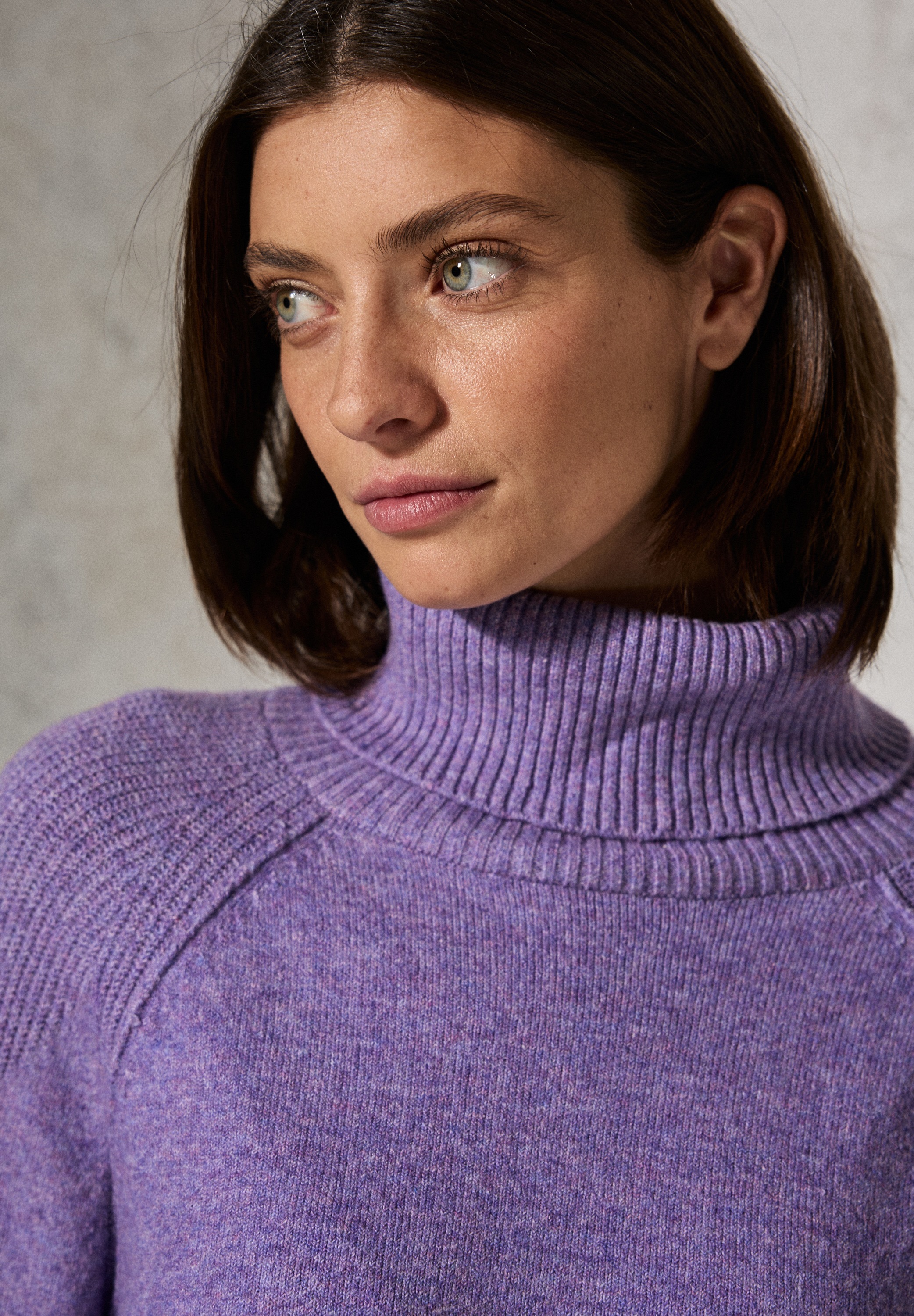 Cecil Rollkragenpullover, mit Rippbündchen