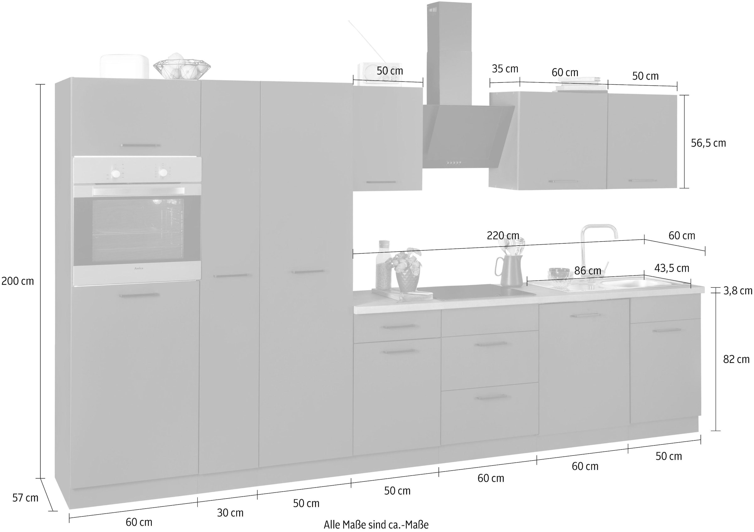 wiho Küchen Küchenzeile »Esbo«, bequem cm kaufen E-Geräten, mit Breite 360