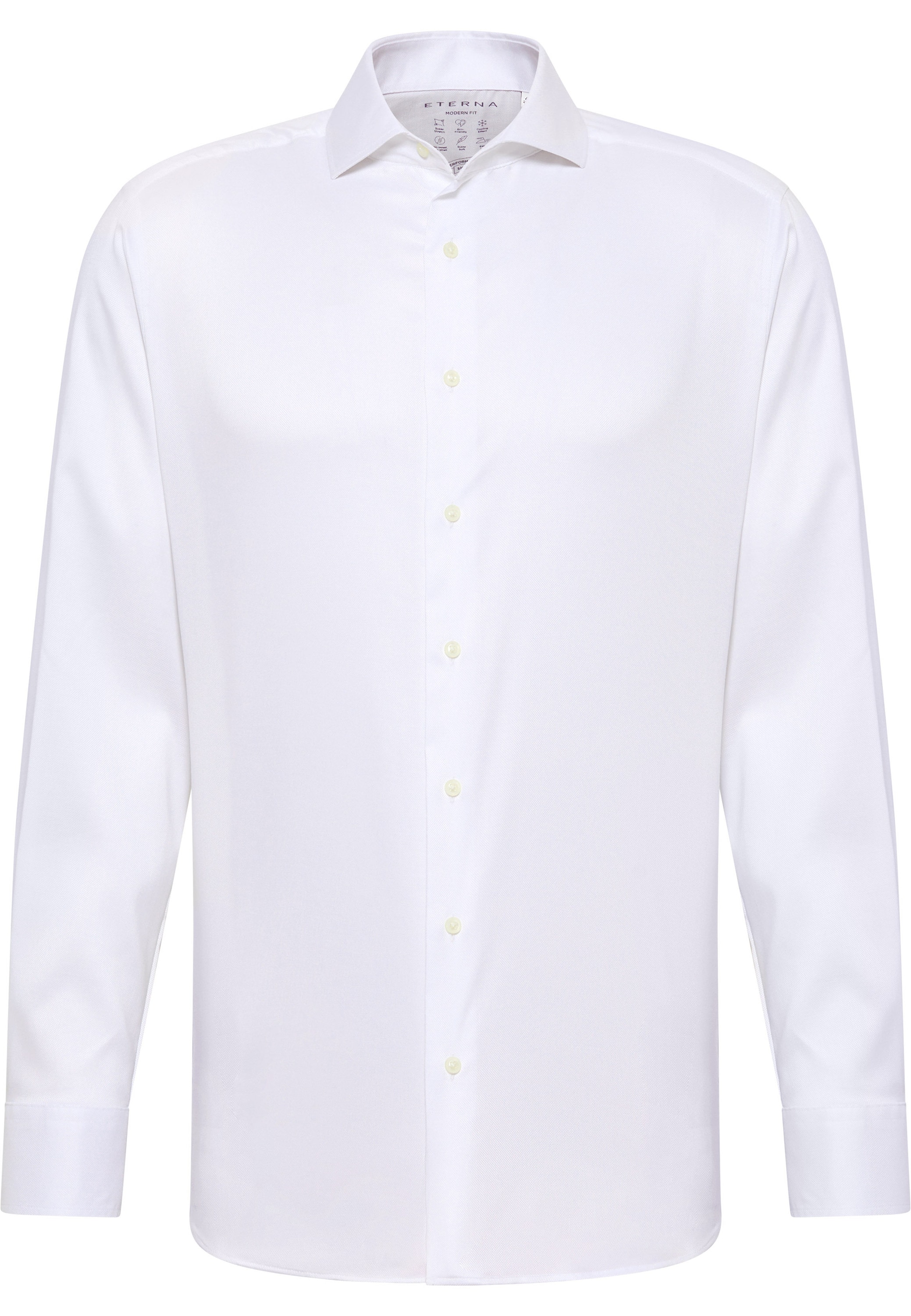 Eterna Langarmhemd »MODERN FIT« EASY IRON (bügelleicht)