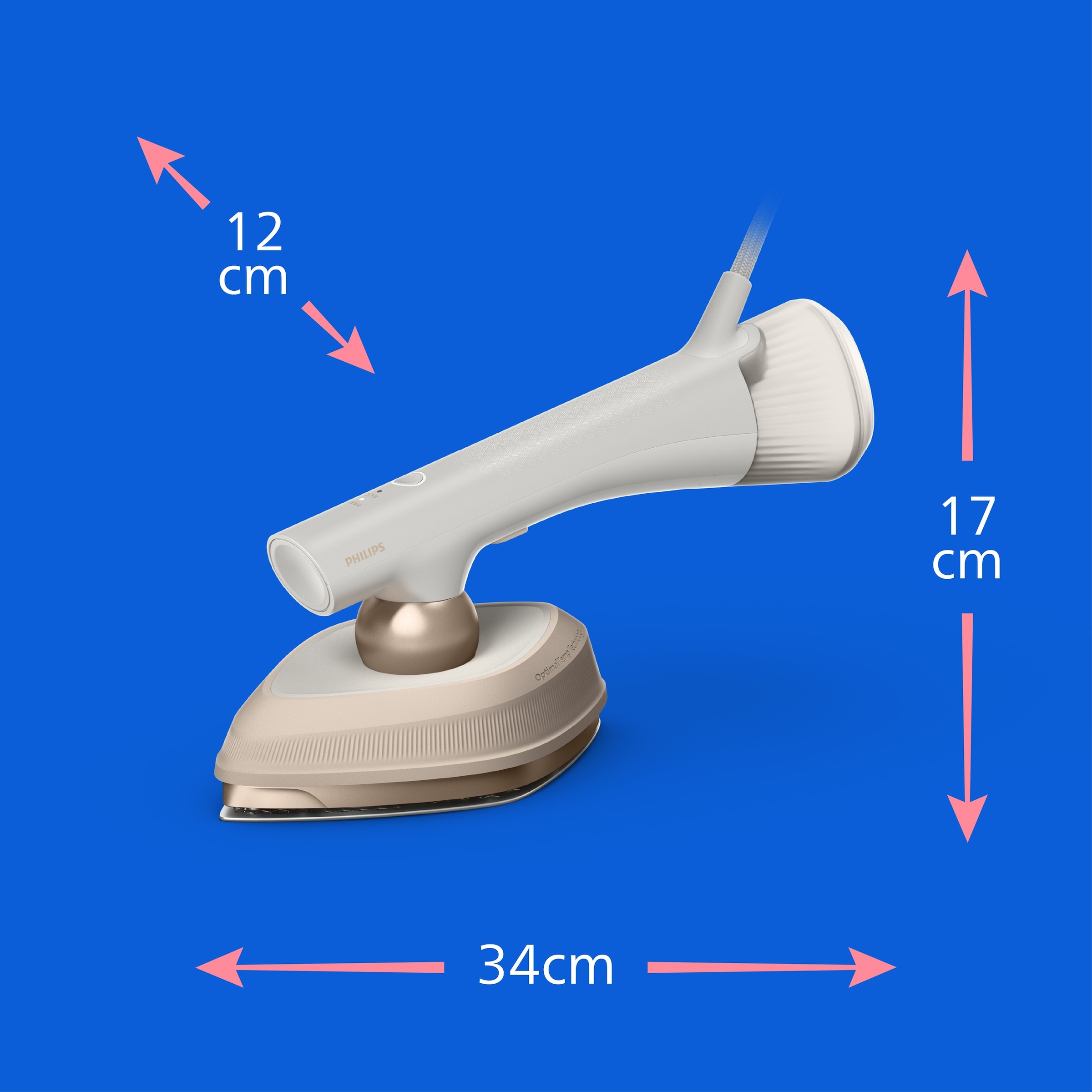 Philips Dampfbügeleisen »GC213/10 OneTurn 2-in-1 Bügeleisen & Steamer, StyleMat & Dock inkl.« 1800 W SteamGlide Plus, 200ml Wasserbehälter und 90 g Dampfstoß