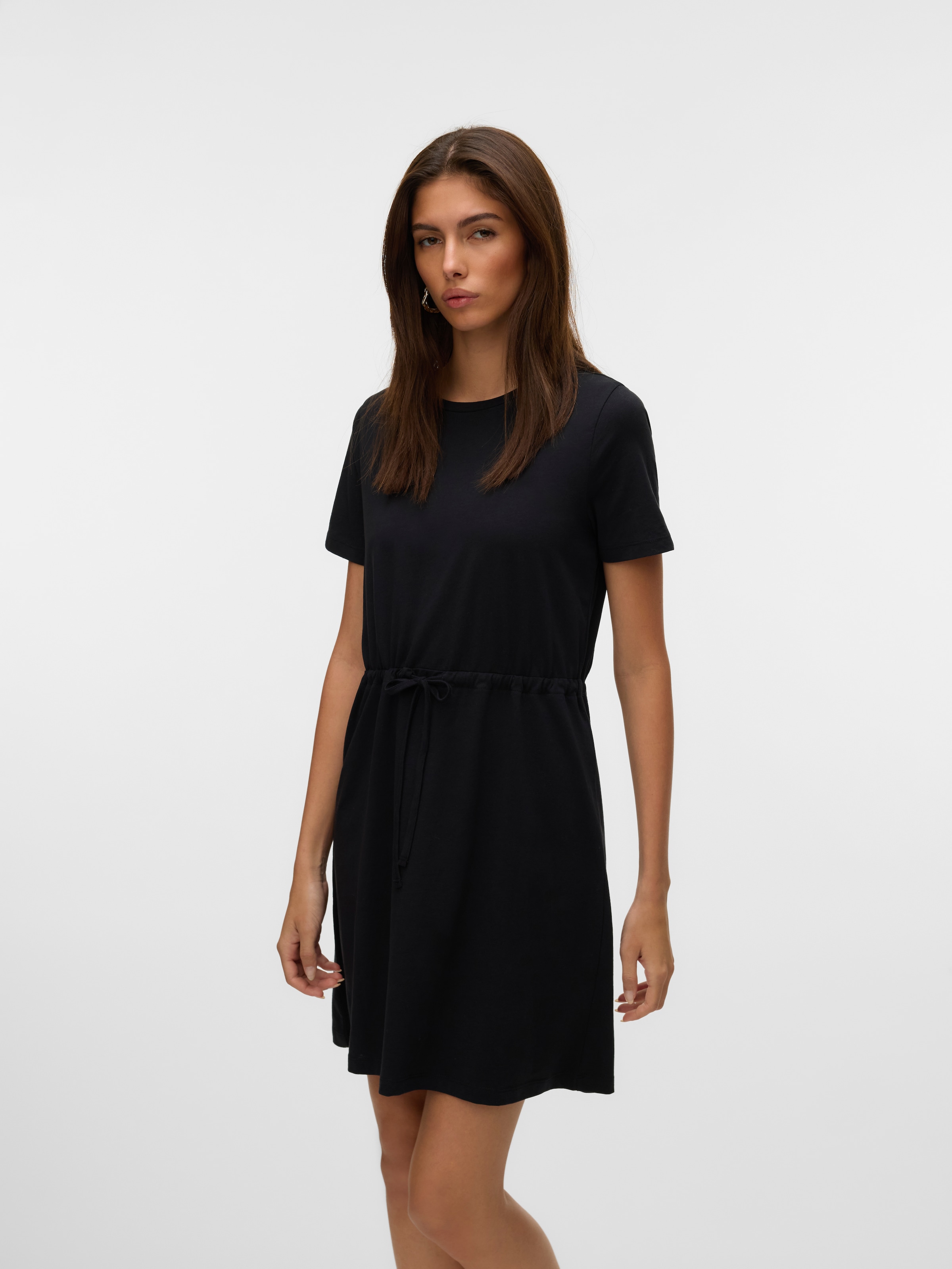 Vero Moda Shirtkleid »VMLUNA SS SHORT STRING DRESS JRS NOOS«