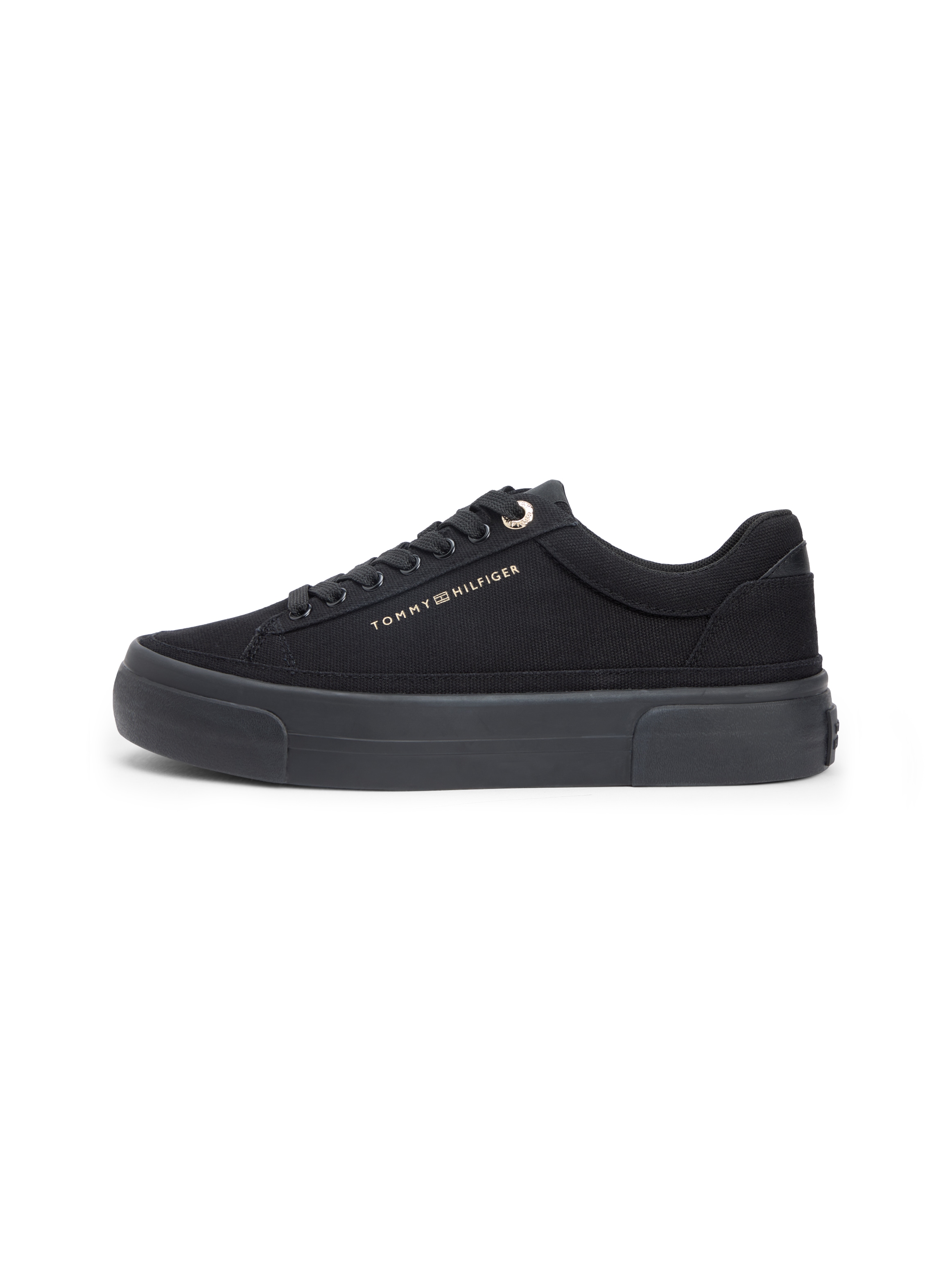 Tommy Hilfiger Plateausneaker »TH FOXING PLATFORM CANVAS«  Freizeitschuh, Schnürschuh, Halbschuh mit Schaftrand-Polsterung