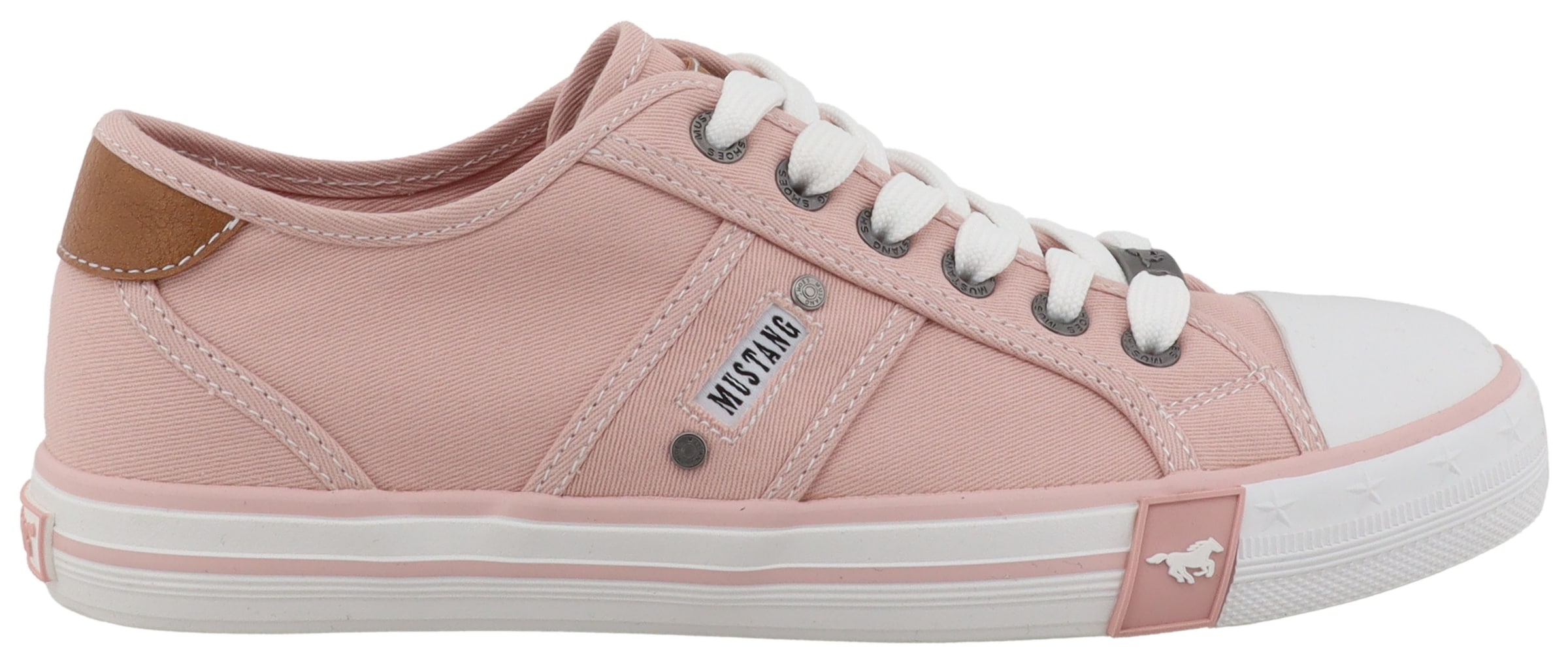 Mustang Shoes Sneaker »Winona«  Freizeitschuh, Halbschuh, Schnürschuh mit seitlichem Logoschriftzug