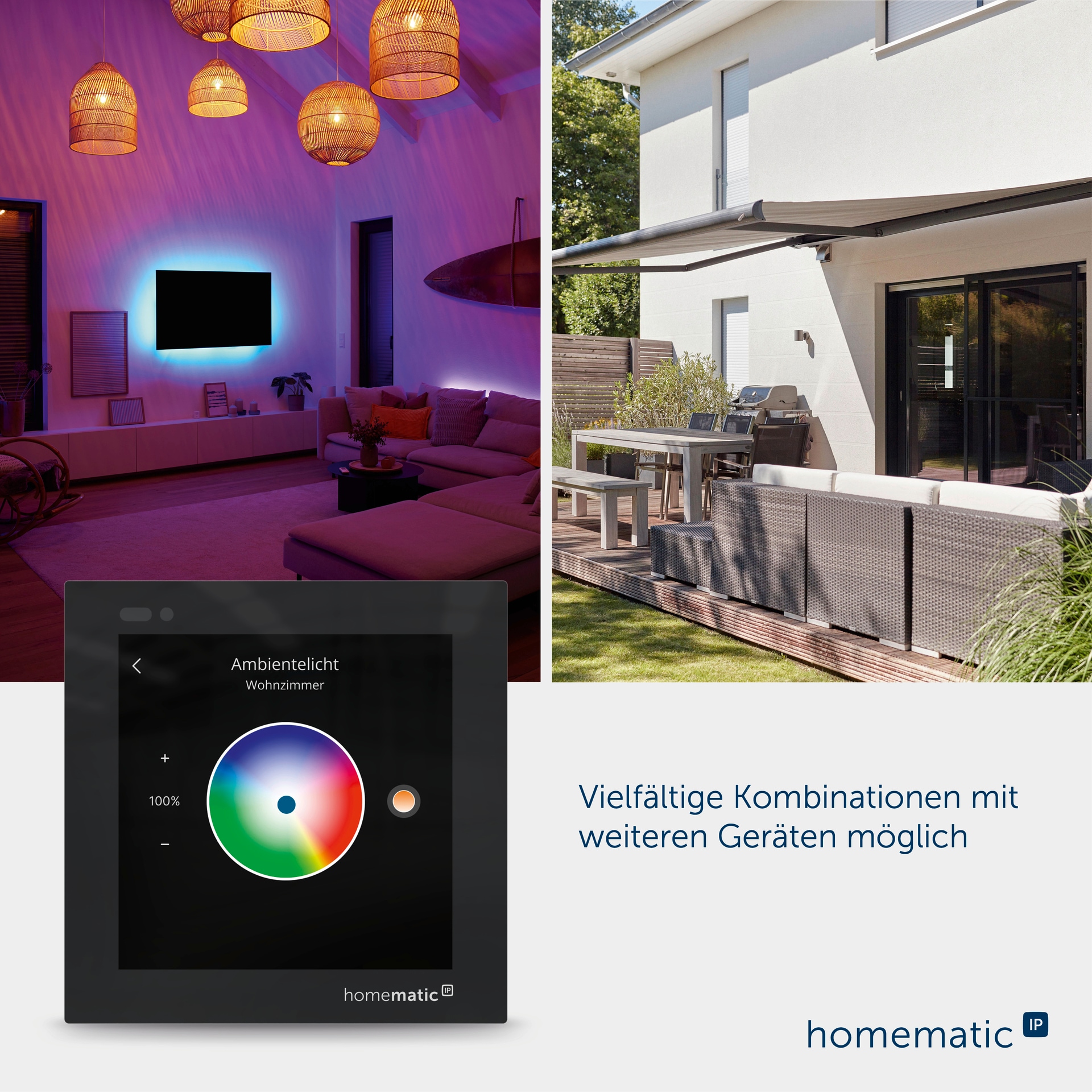 Homematic IP Smart-Home-Steuerelement »Glasdisplay«