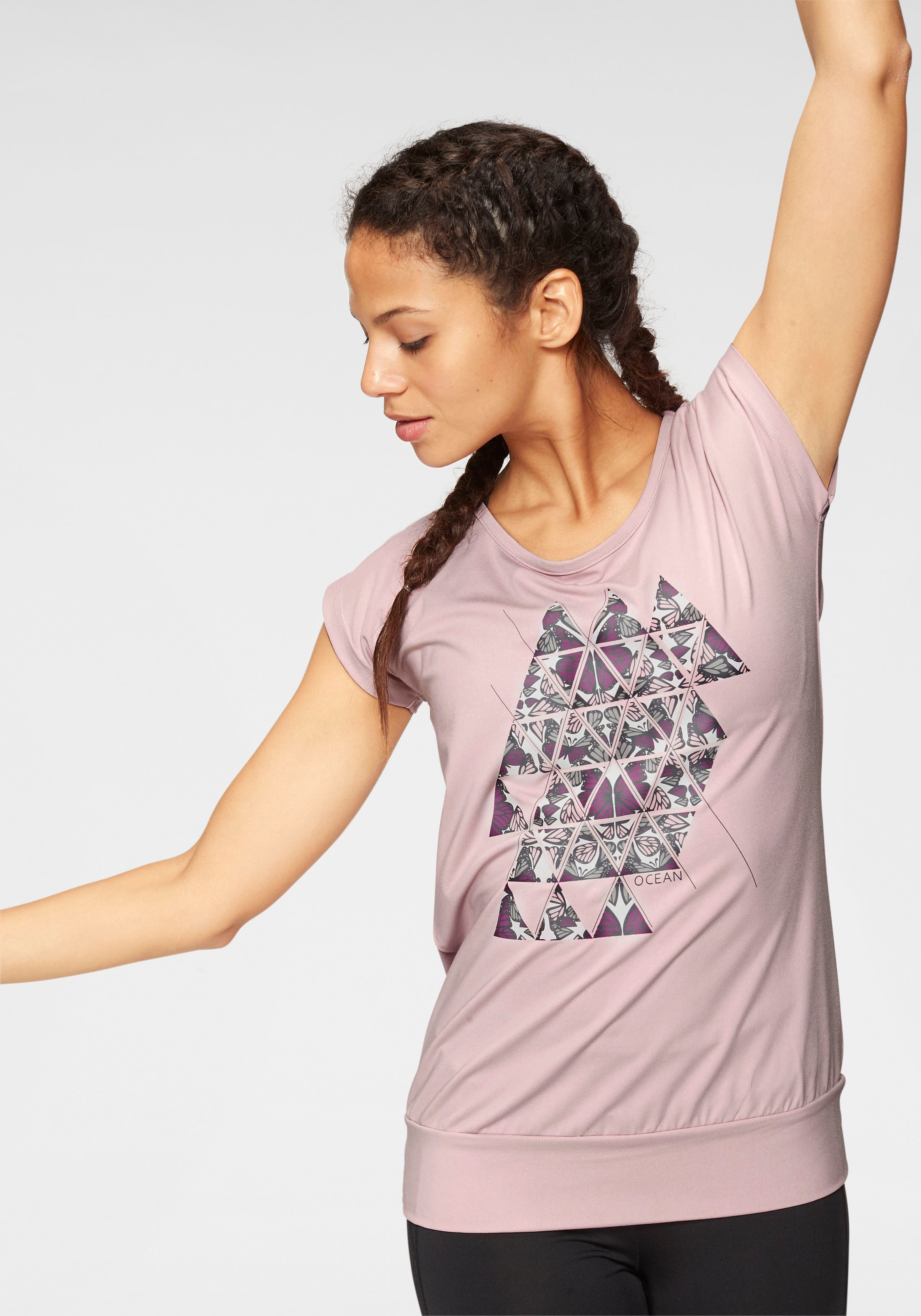 Ocean Sportswear Yoga & Relax Shirt »Soulwear - Essentials Yoga Shirts«, leicht überschnittene Schultern, längerer Schnitt