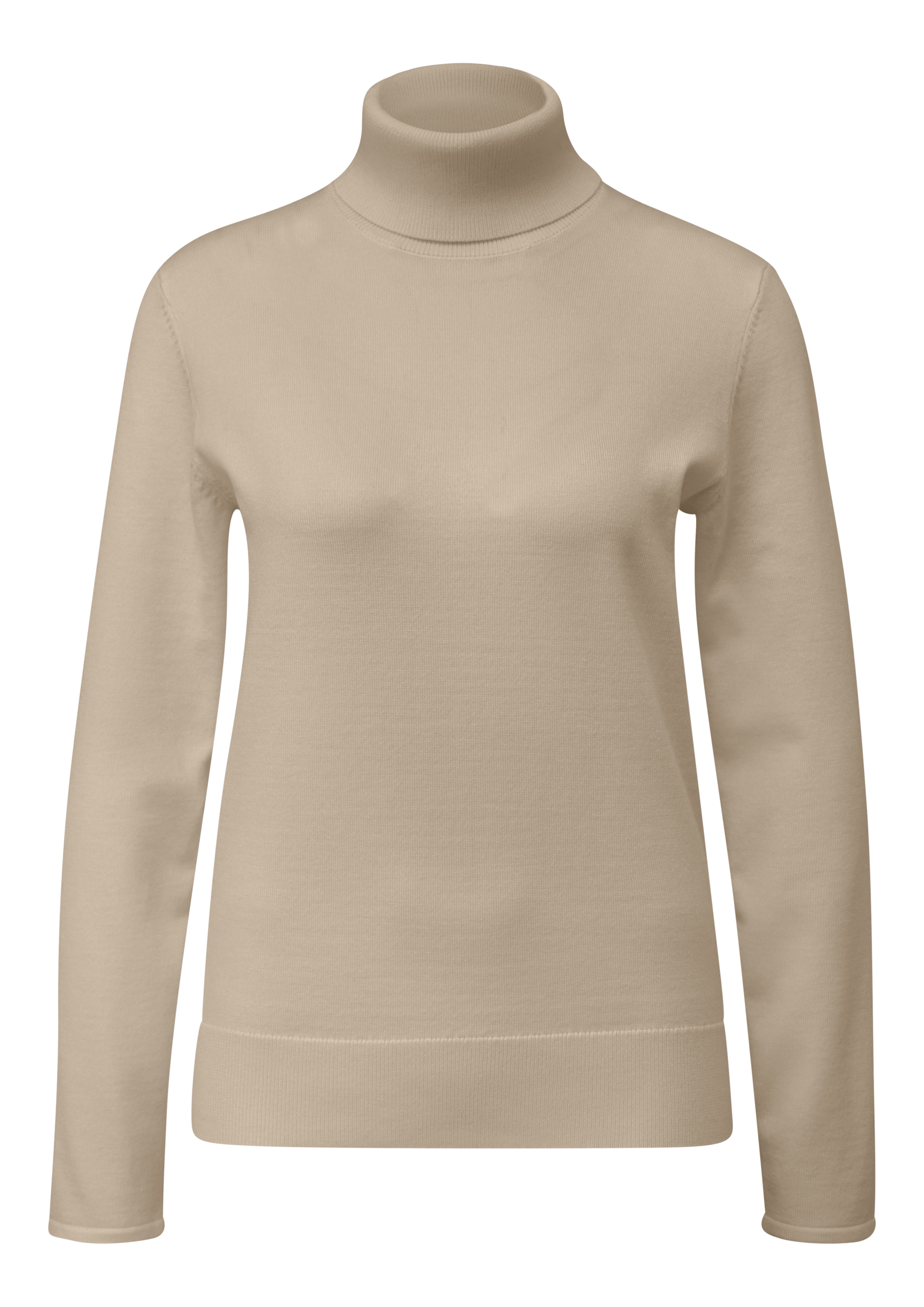 s.Oliver BLACK LABEL Rollkragenpullover mit Rippbündchen