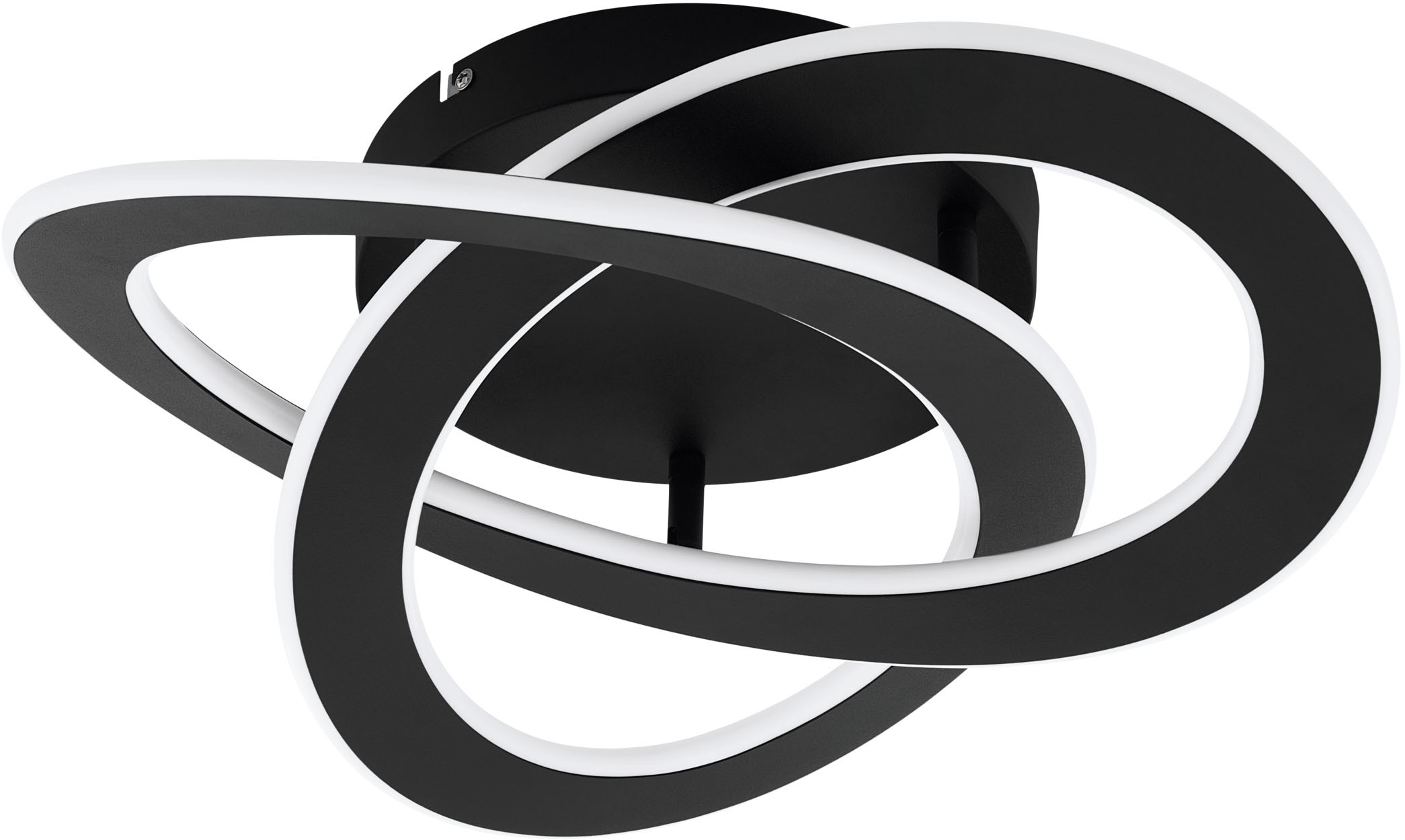 EGLO LED Deckenleuchte »ROLIMARE Deckenlampe - Alu - LED - 35W - IP20« LED-Modul 1 Stk. Neutralweiß Wohnzimmerlampe, Küchenlampe, Flurlampe, L42 x B40 x H13 cm