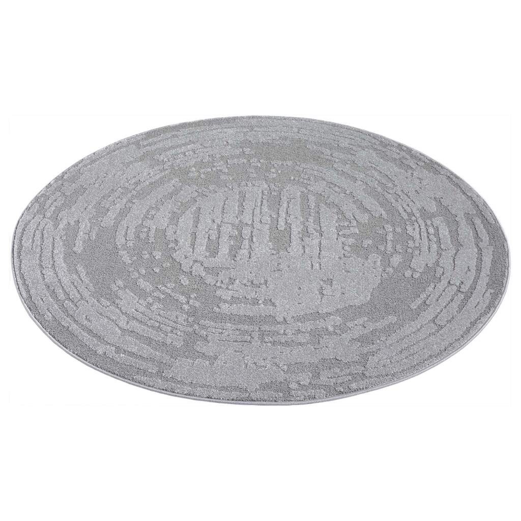 Carpet City Teppich »FLAIR171«, rund, 11 mm Höhe, Kurzflor-Teppich, Skandi-Stil, Wohnzimmer
