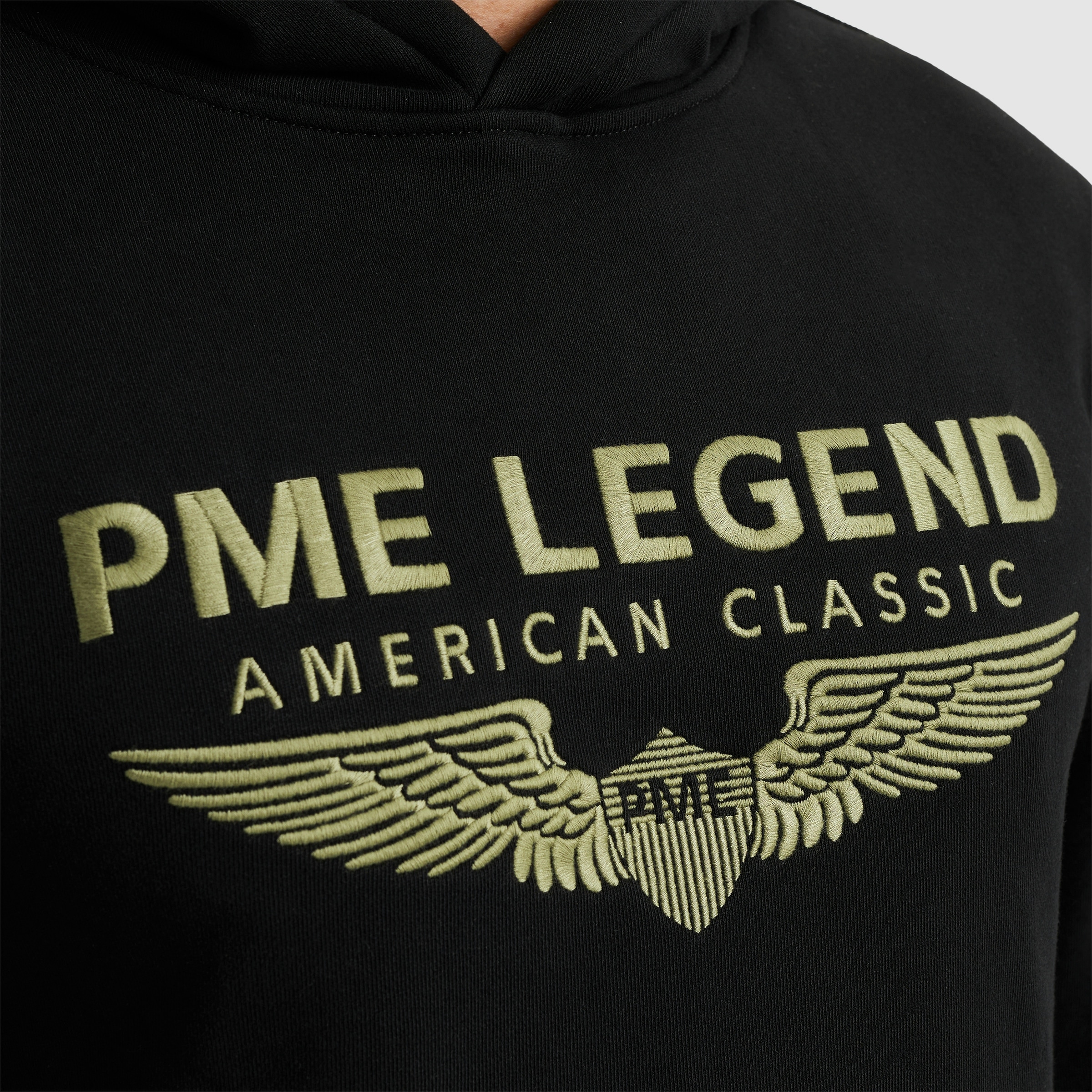 PME LEGEND Kapuzensweatshirt »Hooded soft terry with logo« mit Logostickerei