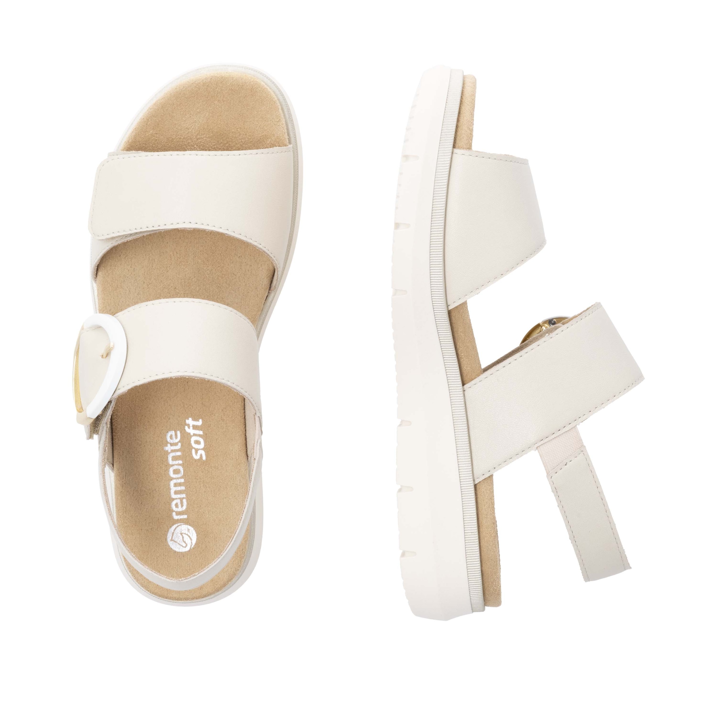 Remonte Riemchensandale, Sandale, Bequemschuh, Sommerschuh mit praktischen Klettverschlüssen