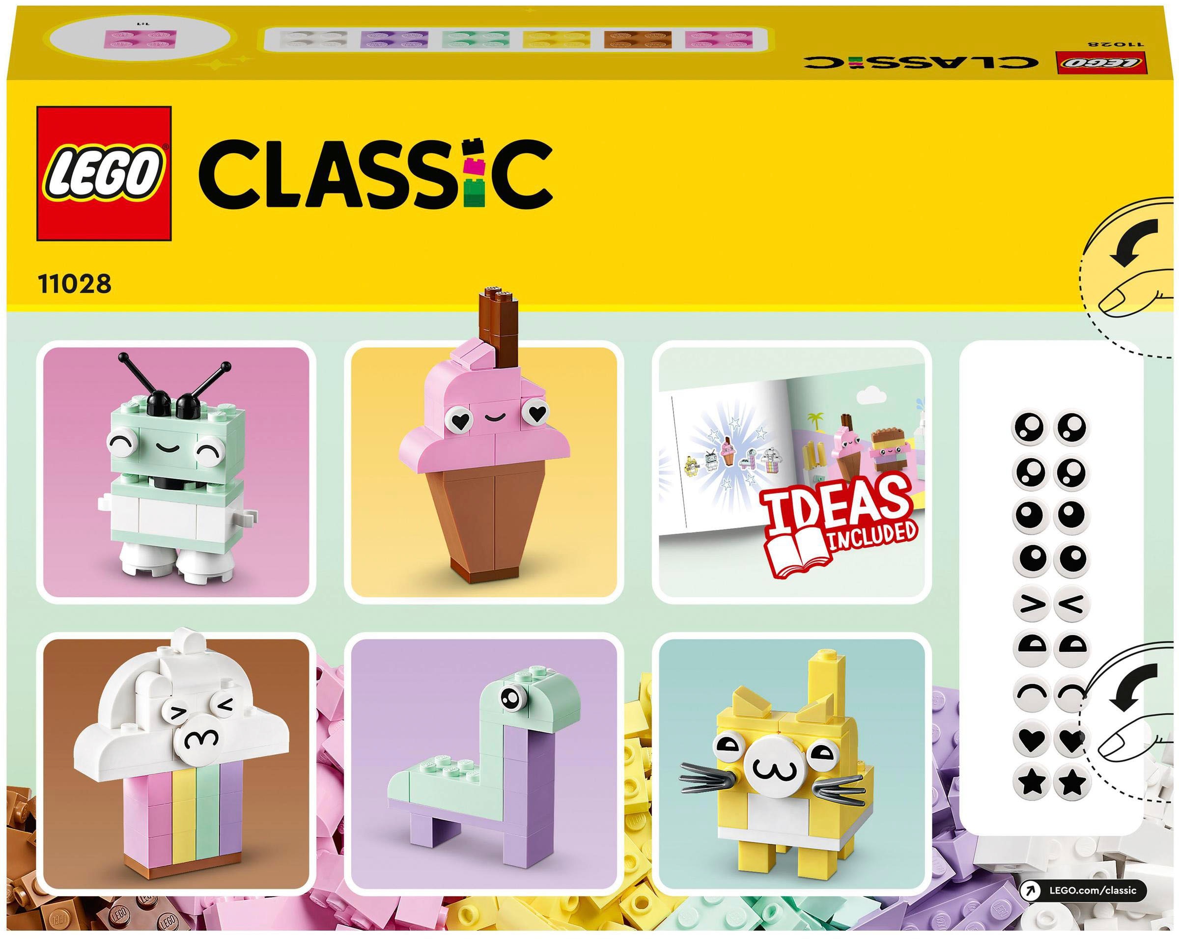 LEGO® Konstruktionsspielsteine »Pastell Kreativ-Bauset (11028), LEGO® Classic«, (333 St.)