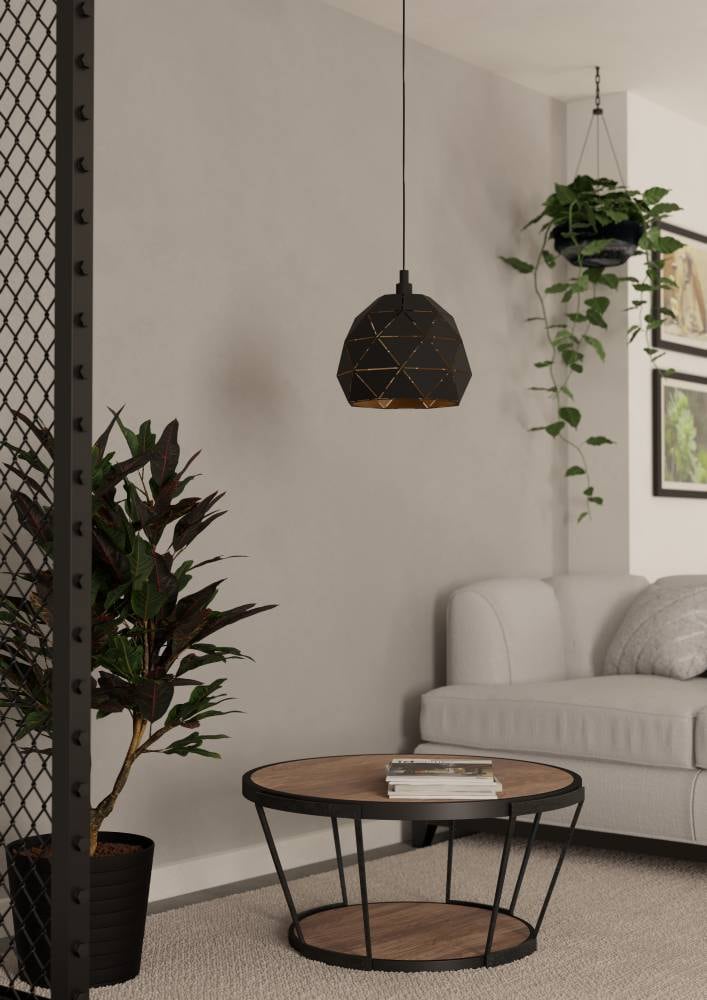 EGLO Hängeleuchte »ROCCAFORTE« E27 1 Stk. Hängeleuchte - H110 x Ø40 cm - 1X60W exkl.