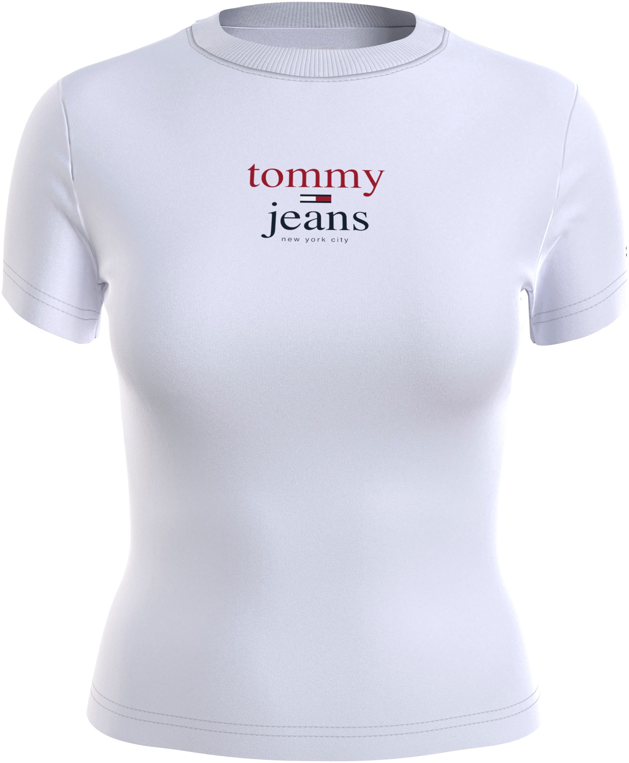 Tommy Basic-Style im Tommy Schriftzug bei mit SS«, Jeans 2 Kurzarmshirt »TJW ♕ BABY Jeans ESSENTIAL LOGO