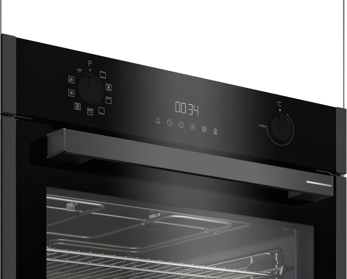 Grundig Pyrolyse Backofen  »GEBM19300DXMPF«, mit 2-fach-Teleskopauszug, Pyrolyse-Selbstreinigung, CoolTouch Door
