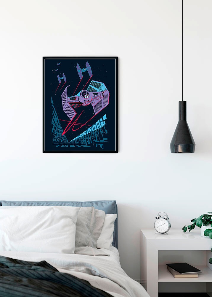 Komar Bild »Star Wars Classic Vector TIE-Fighter«, Star Wars, (1 St.), Wandbild zur Dekoration im Kinderzimmer - ohne Rahmen