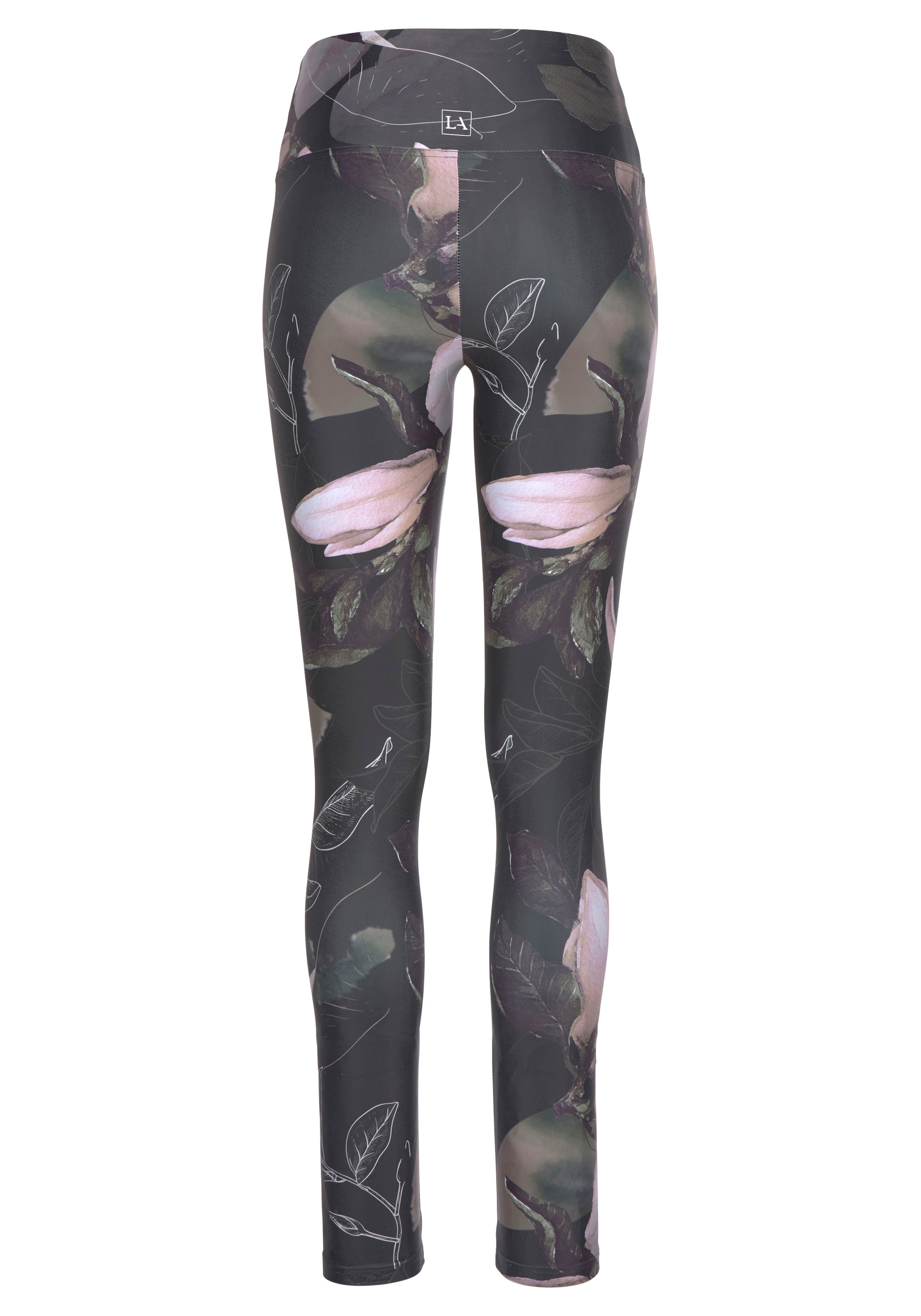 LASCANA ACTIVE Leggings »Tropical«, mit abstraktem Blumenprint, Loungewear