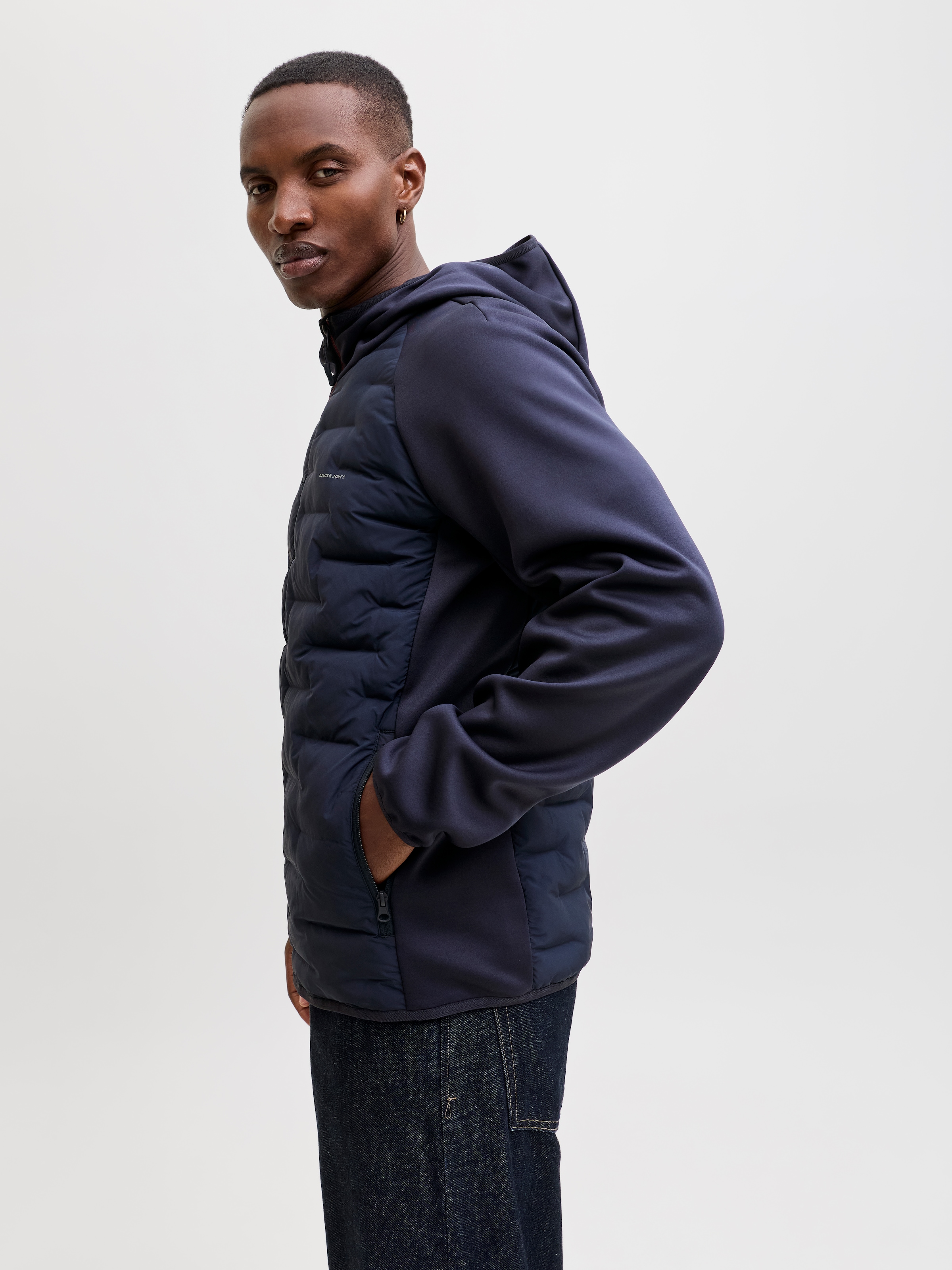 Jack & Jones Steppjacke »JJEPERFECT HYBRID JACKET NOOS« mit Kapuze mit Kapuze