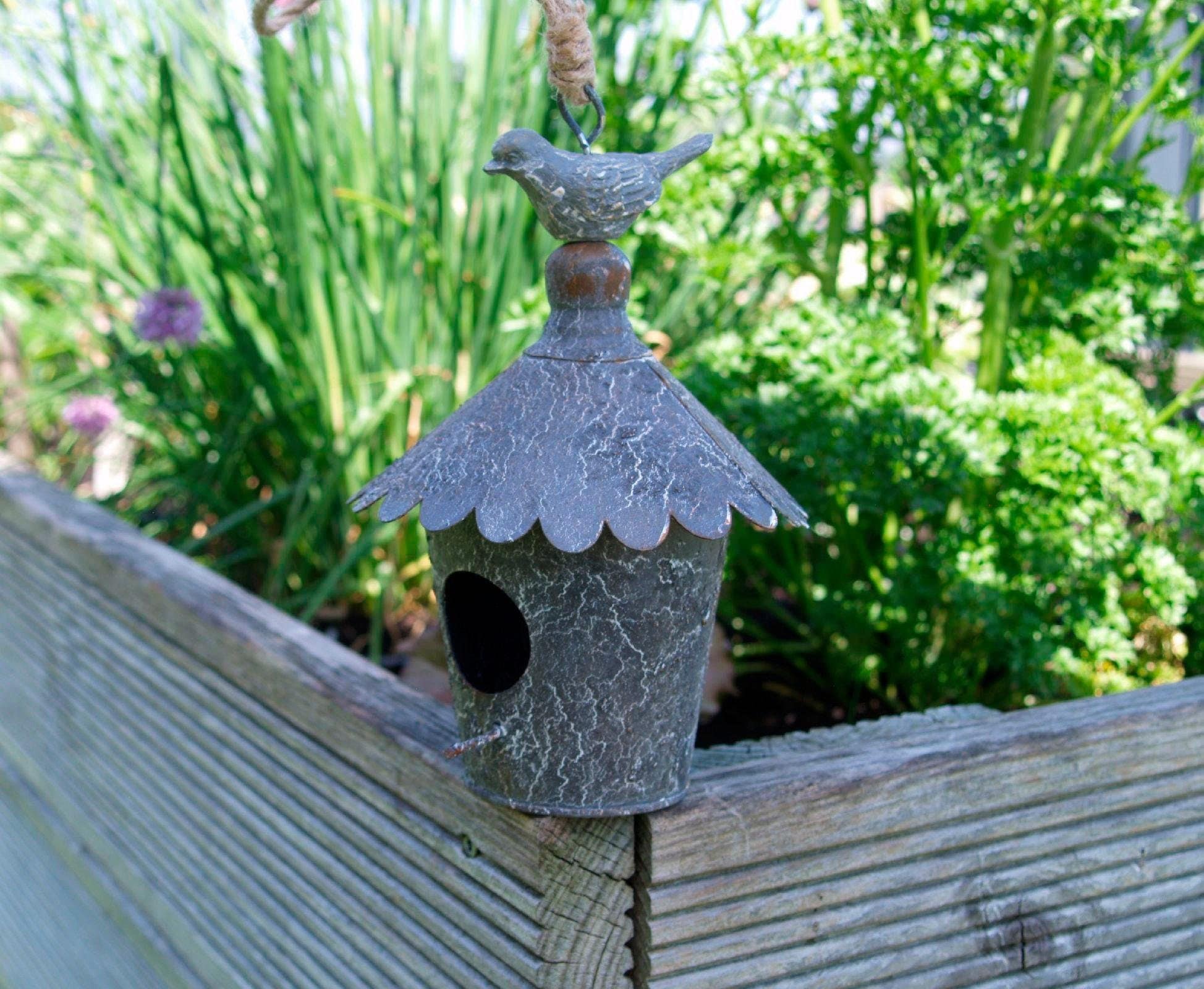 Vogelhaus zum aufhängen grün V13g | Gartendeko Online Shop