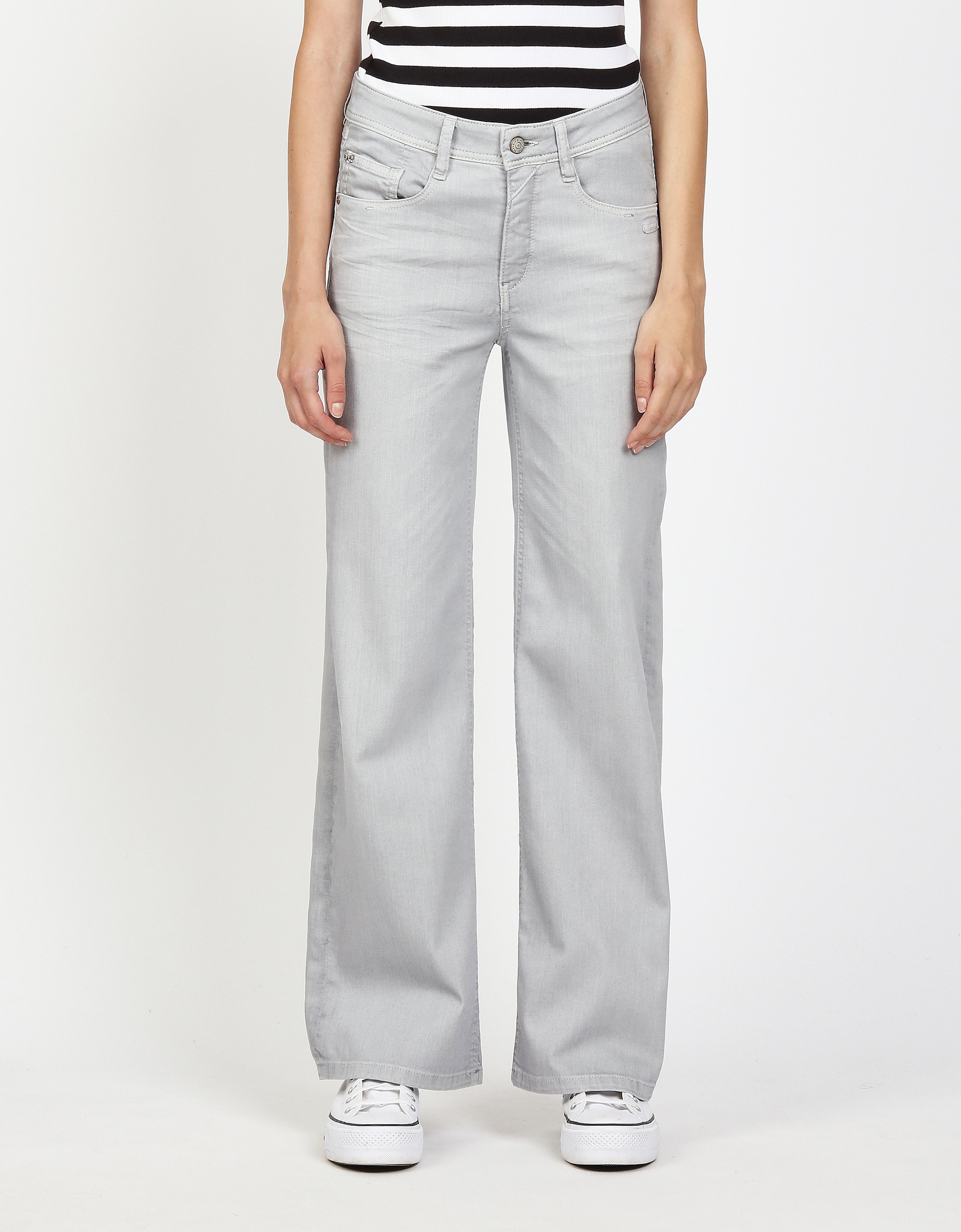 GANG Weite Jeans »94AMELIE WIDE« mit geradem Beinverlauf, weicher Denim