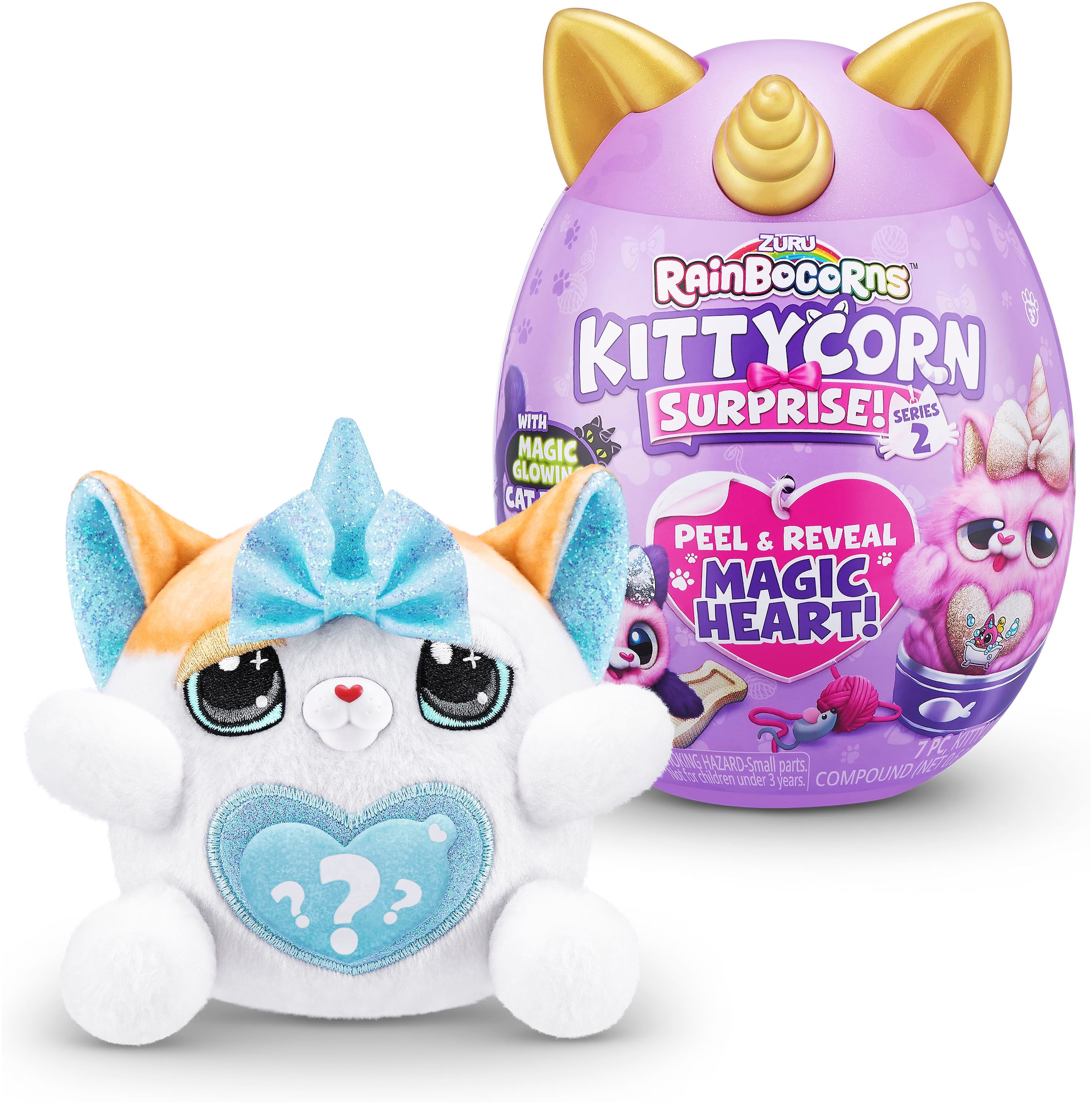 RainBoCorns Plüschfigur »Rainbocorns, Kittycorn Surprise Serie 2«, Lieferung erfolgt sortiert (unterschiedliche Charaktere)