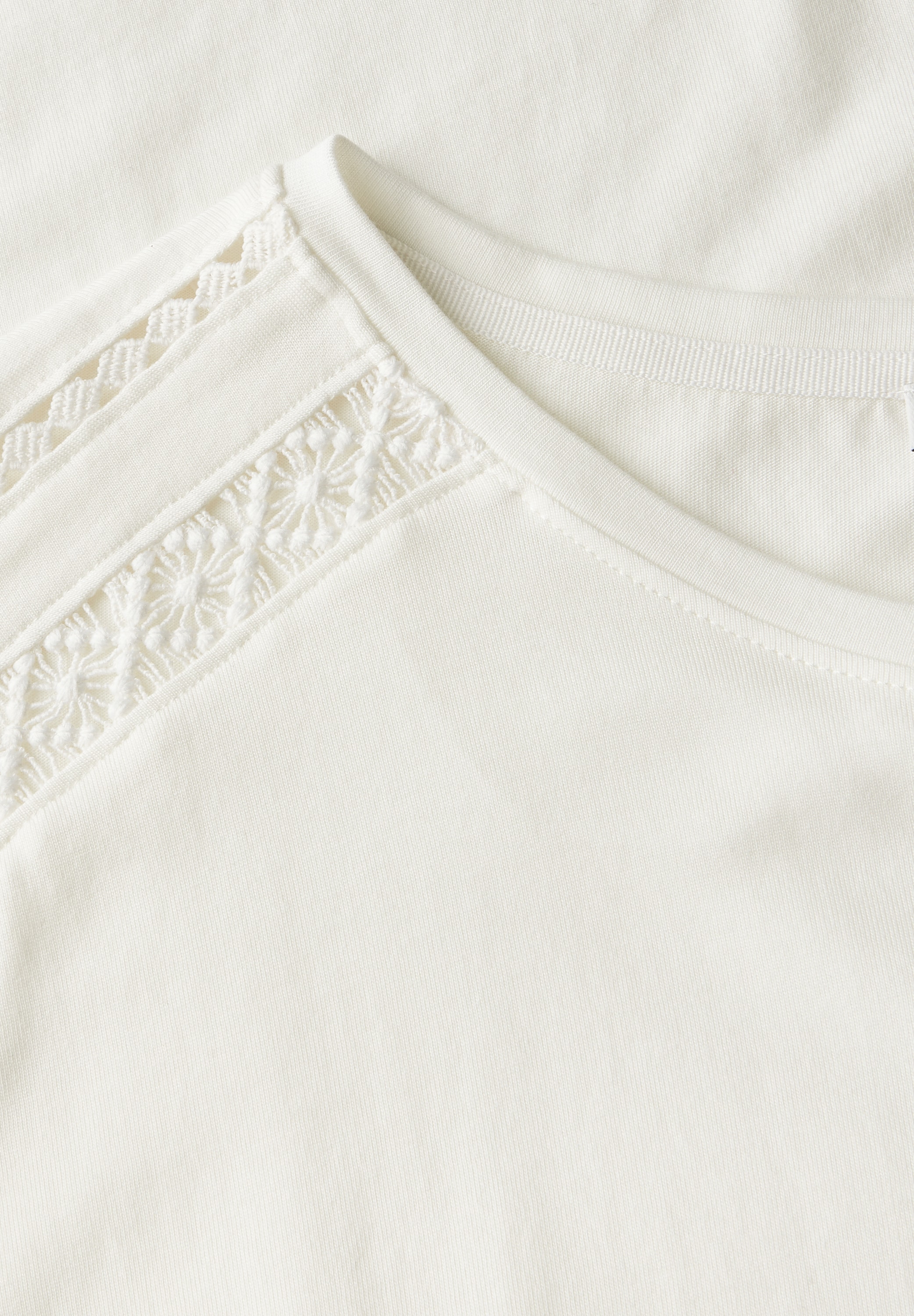 STREET ONE T-Shirt, mit Häkeldetails