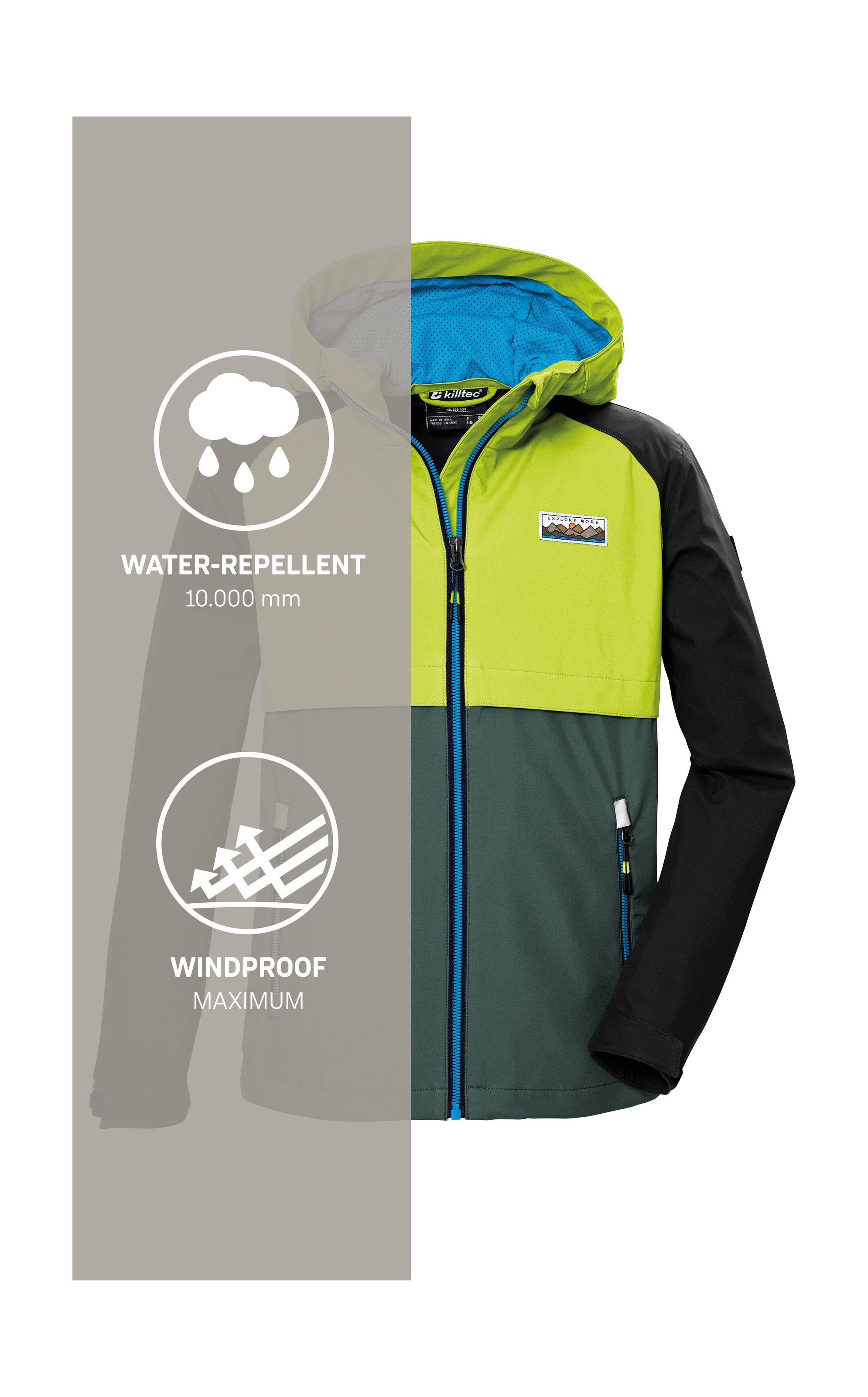 Killtec Softshelljacke »KOS 137 BYS SFTSHLL JCKT« Killtec Kids Softshelljacke: wind- und wasserabweisend