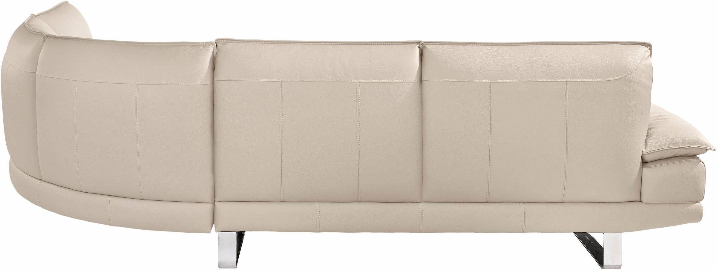 CALIA ITALIA Ecksofa »Dave, italienisches Designsofa mit erstklassigem Sitzkomfort, L-Form«, mit tollen Lederbezügen