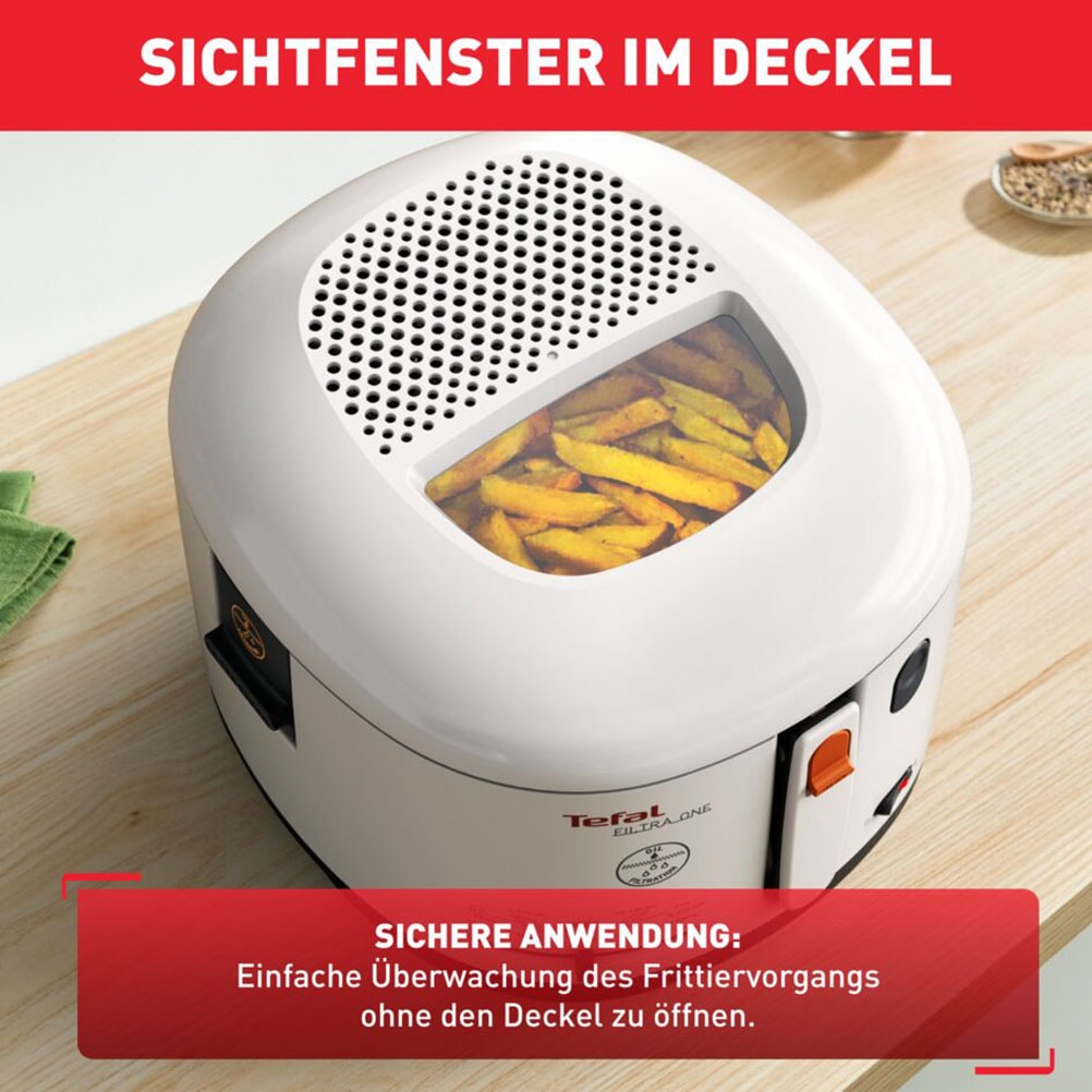 Tefal Fritteuse »One Filtra« 1900 W 1,2 Kg, Auffangsieb für Frittierreste, spülmaschinenfest, FF1631