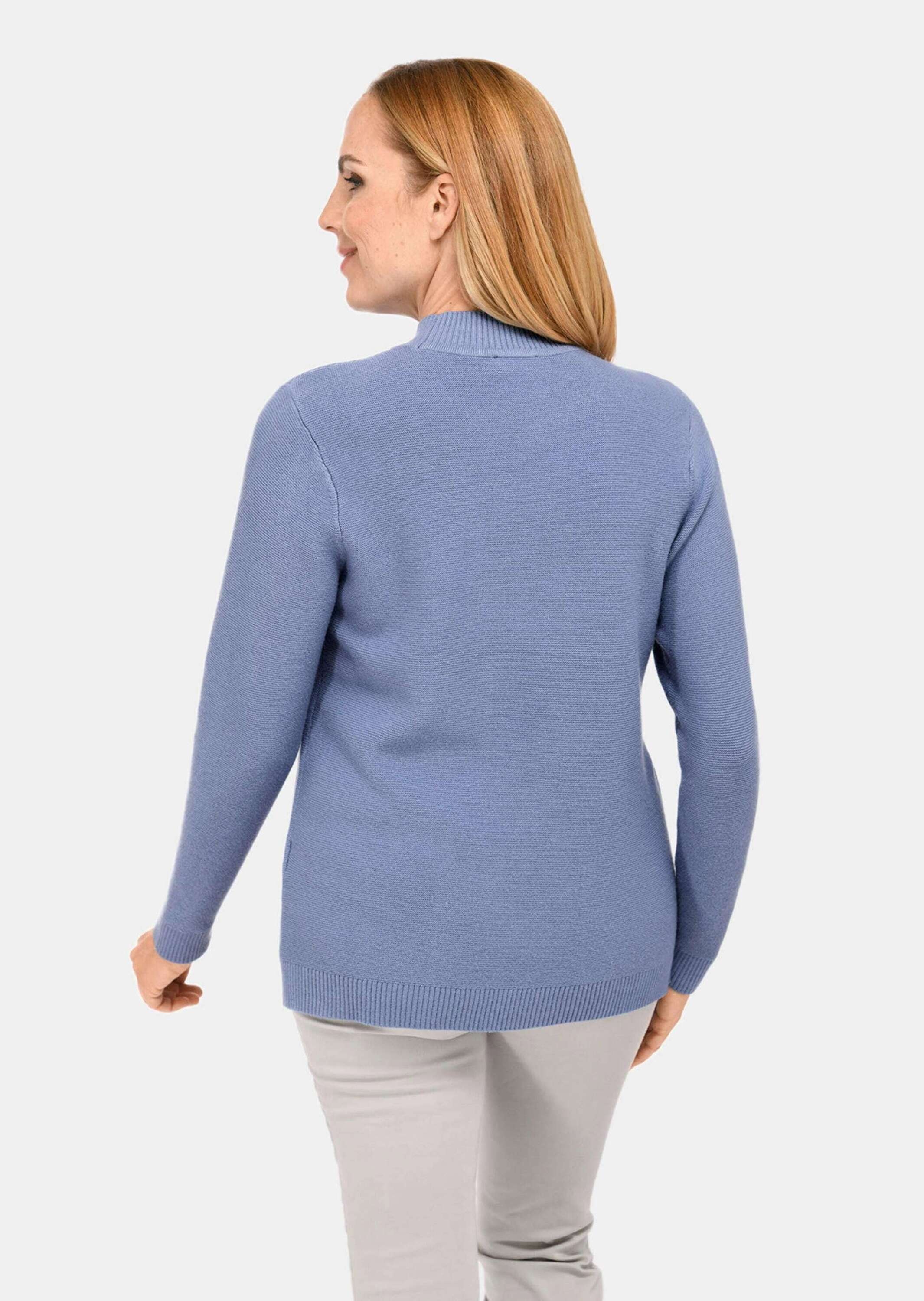 GOLDNER Strickpullover »Sportiver Strickpullover mit figurschmeichelnden Details«