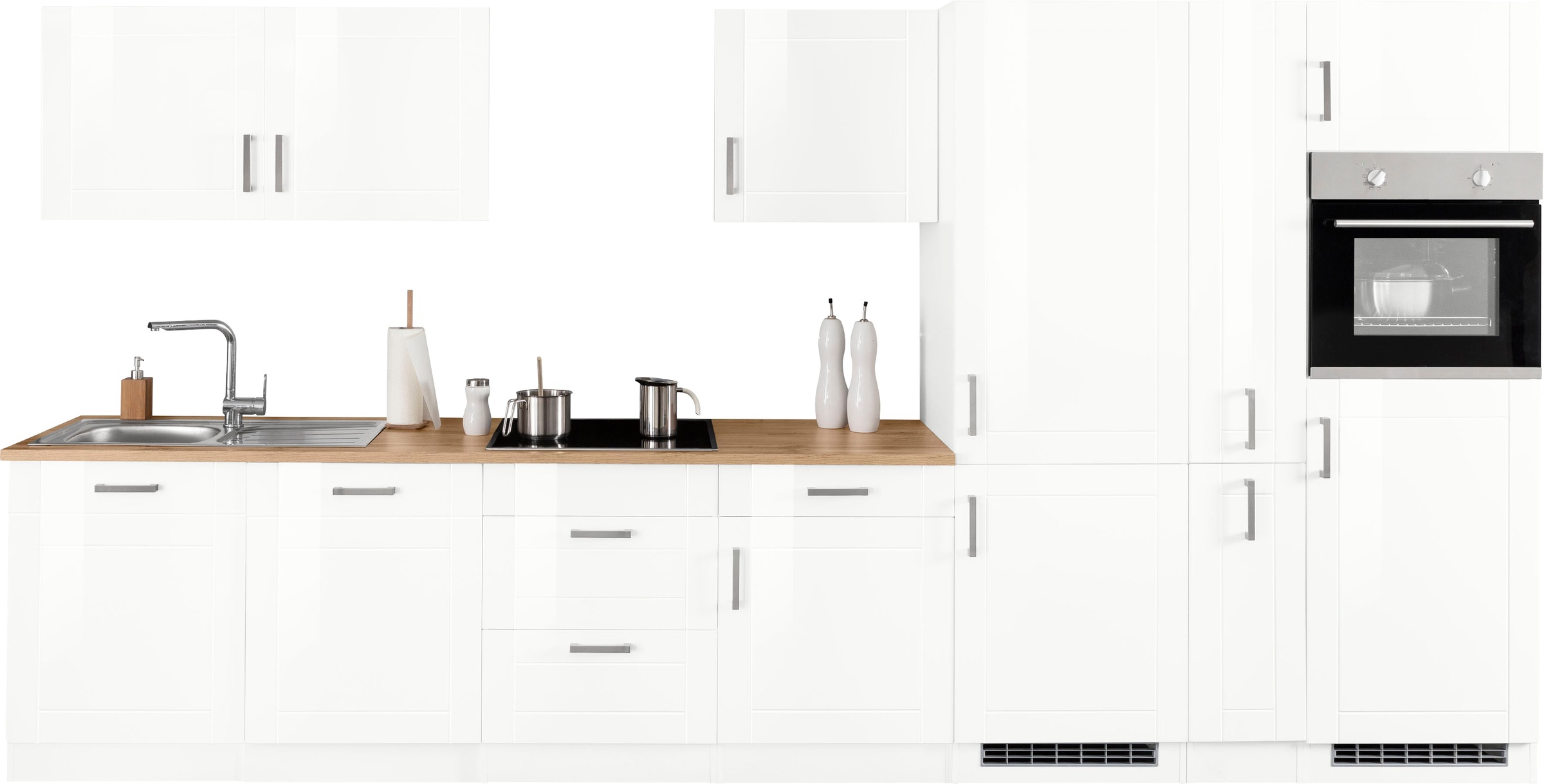 KOCHSTATION Küchenzeile "KS-Tinnum" ohne E-Geräte, Breite 390 cm