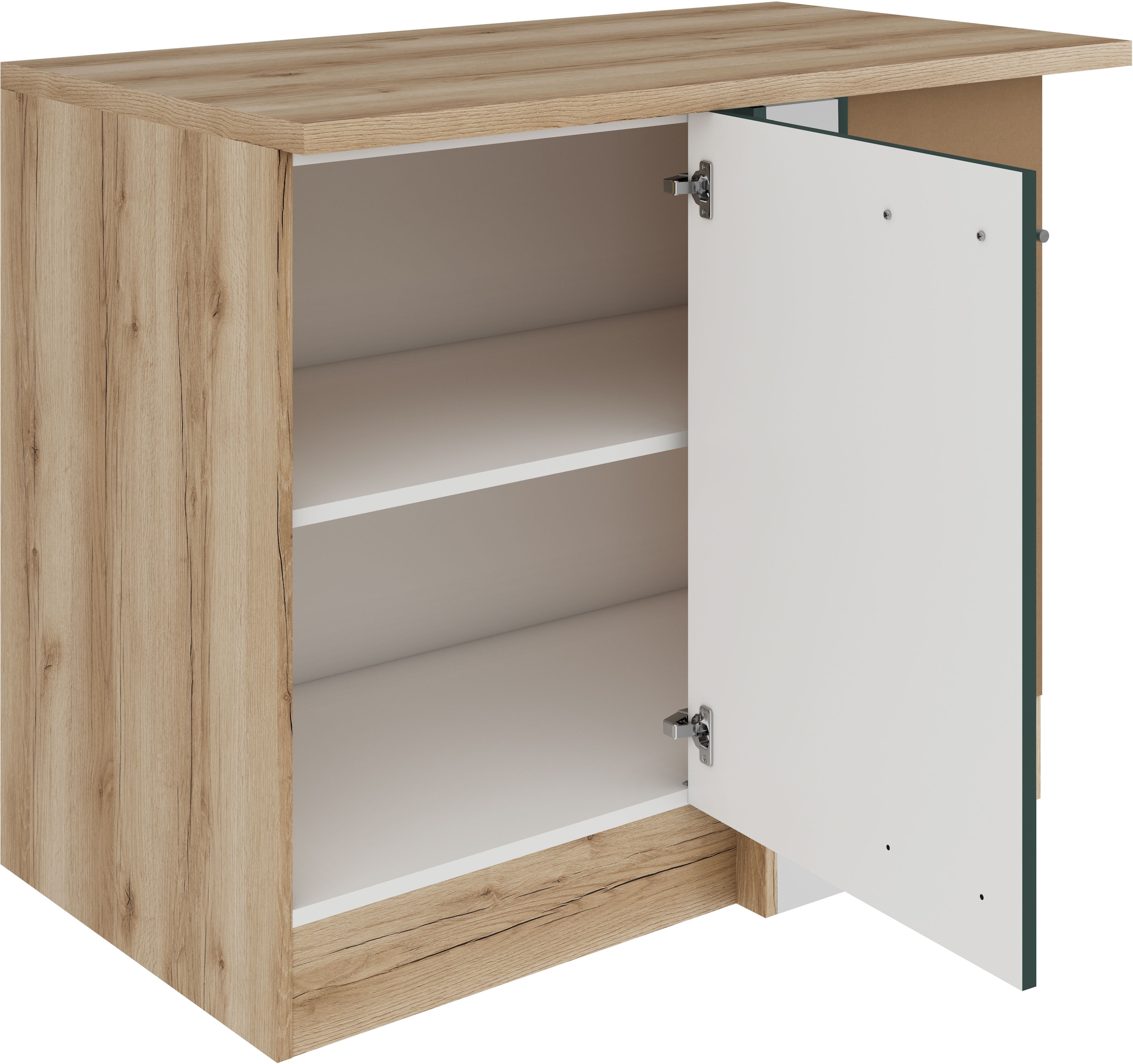 OPTIFIT Eckunterschrank »Bella«, Breite 100 cm, zur Weitergestaltung mit einem Geschirrspüler