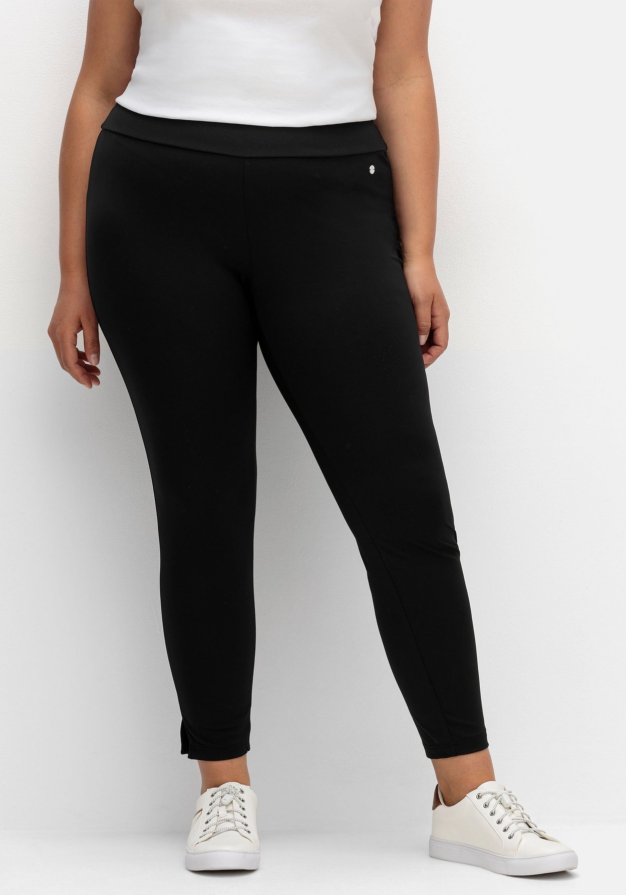 Sheego Leggings »Leggings mit breitem, bequemen Bund«