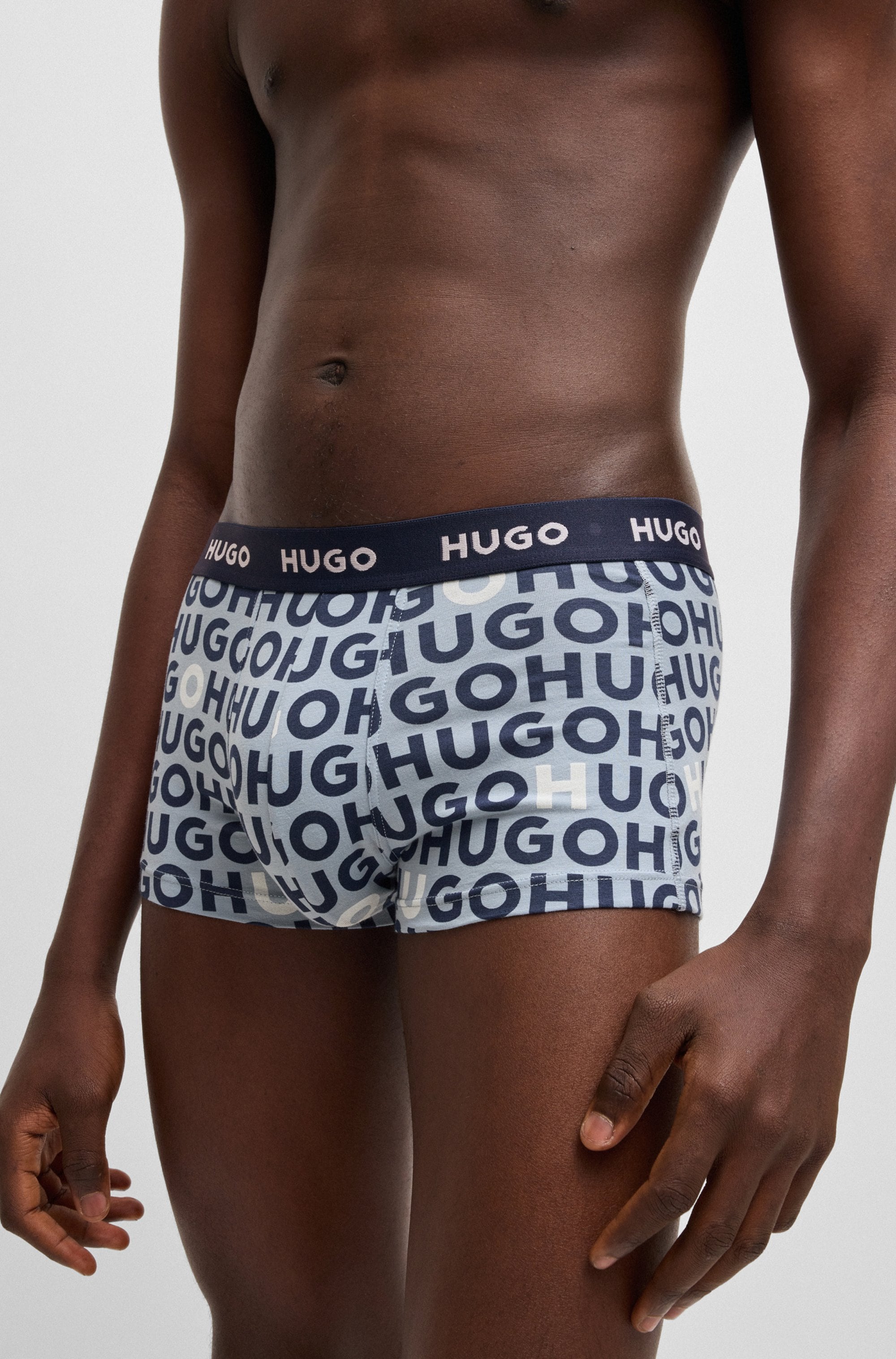 HUGO Underwear Trunk »TRUNK TRIPLET DESIGN«, (Packung, 3 St.), mit Logobund