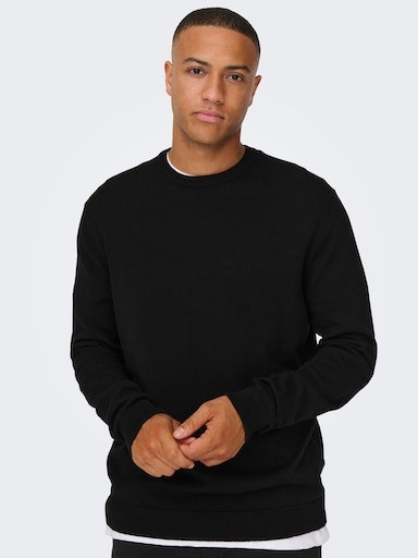 ONLY & SONS Rundhalspullover »ONSALEX 12 SOLID CREW NECK KNIT«