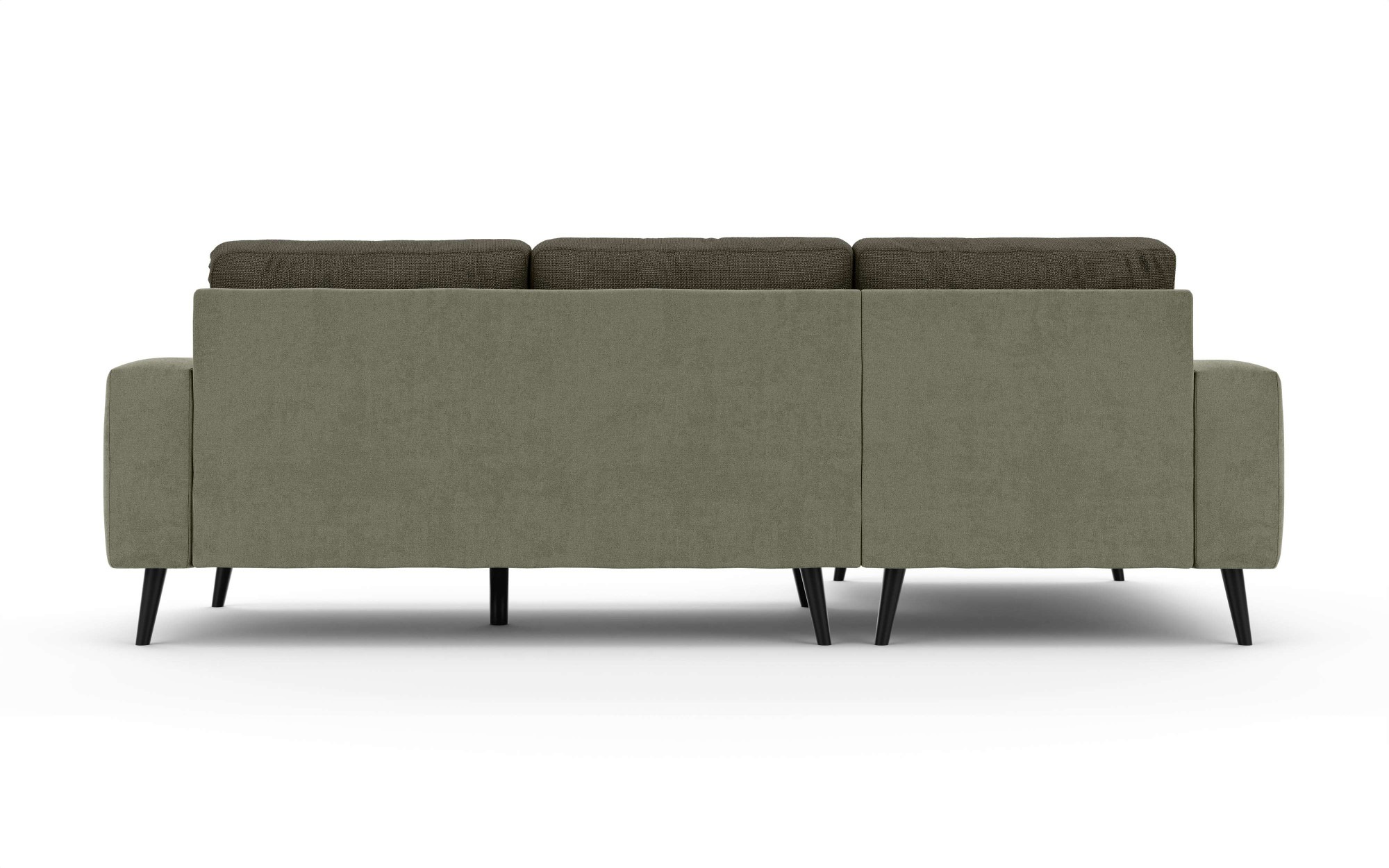 Home affaire Ecksofa »SERINE mit Recamiere rechts/links bestellbar, Maße B/H/T 253/91/161 cm« L-Form mit Wellenunterfederung, 3 Rückenkissen, ohne Bettfunktion