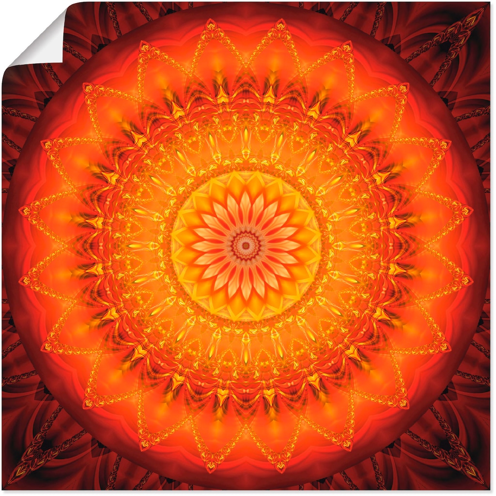 Artland Wandbild »Mandala Energie 1«, Muster, (1 St.)