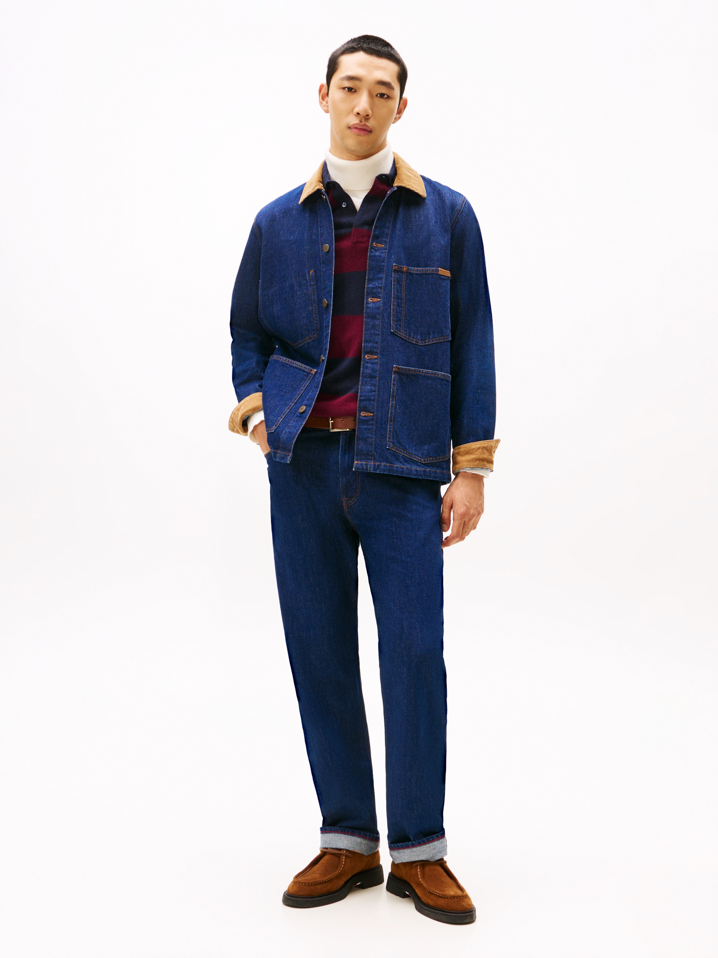 Tommy Hilfiger Jeansjacke »CHORE JACKET«, mit Cord-Kragen, regular fit