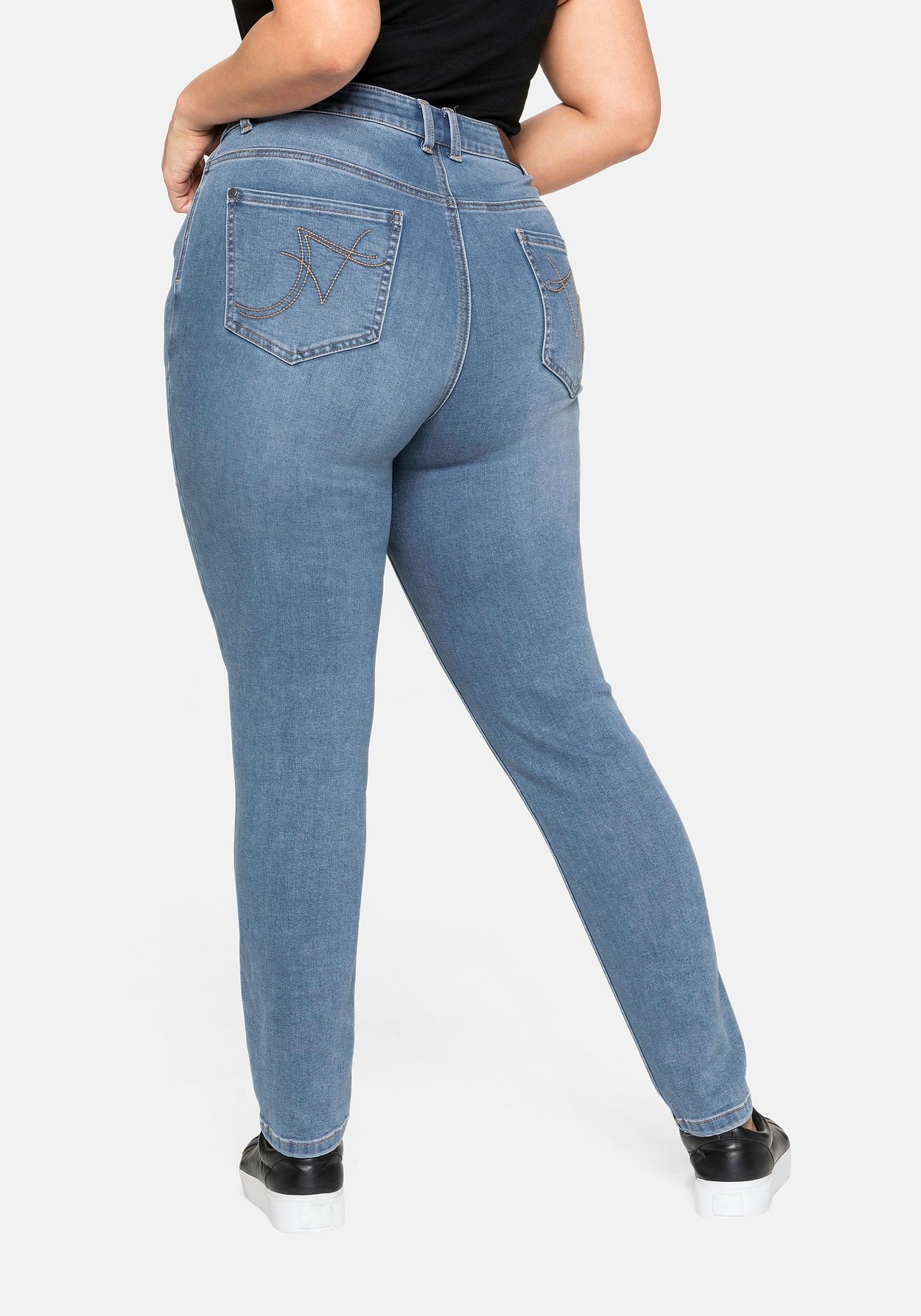 Sheego Stretch-Jeans »Jeans Super elastisches Power-Stretch-Material«, Super elastisches Power-Stretch-Material