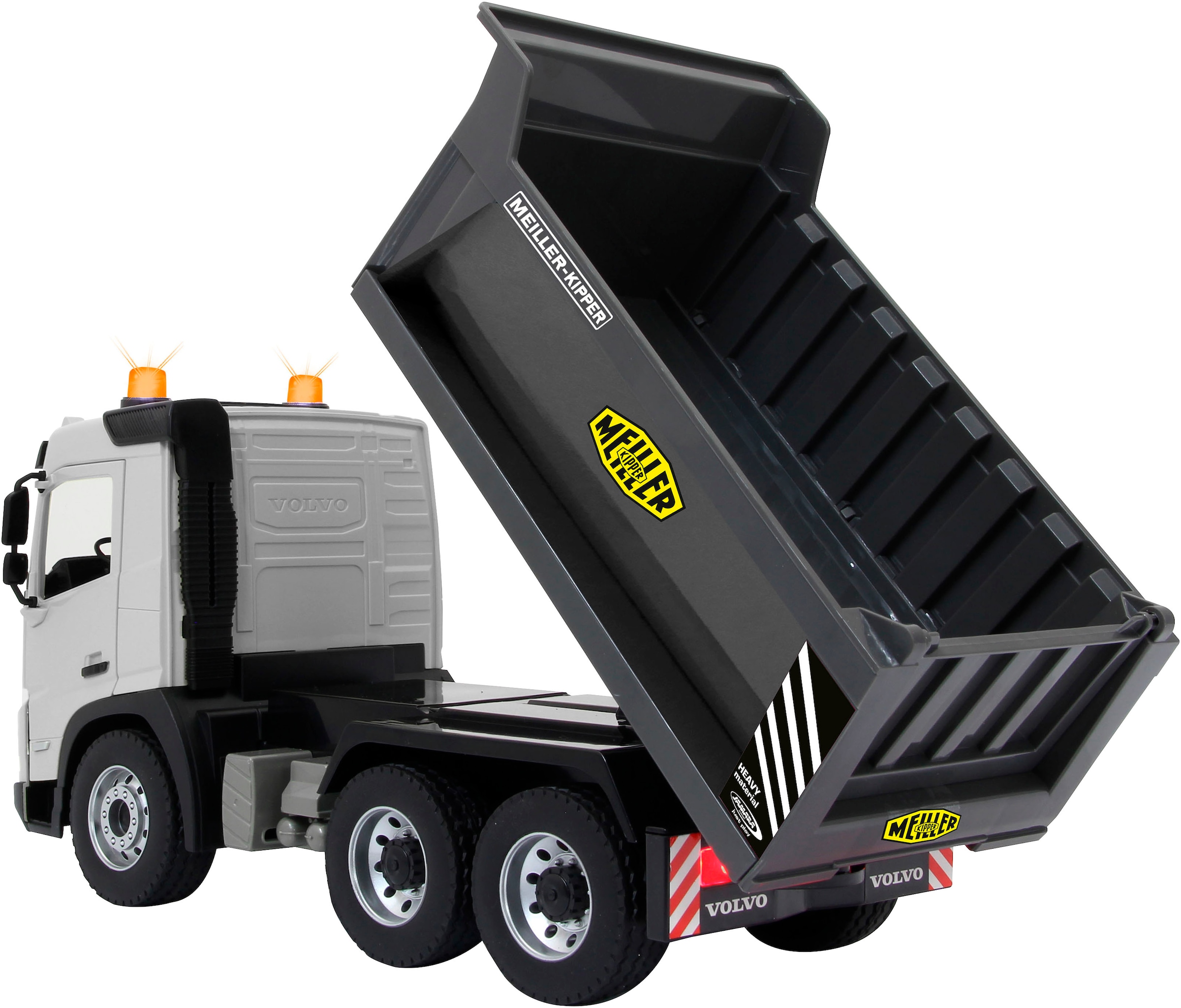 Jamara RC-Auto »Muldenkipper Volvo FMX Meiller 2,4GHz«, mit LED Beleuchtung