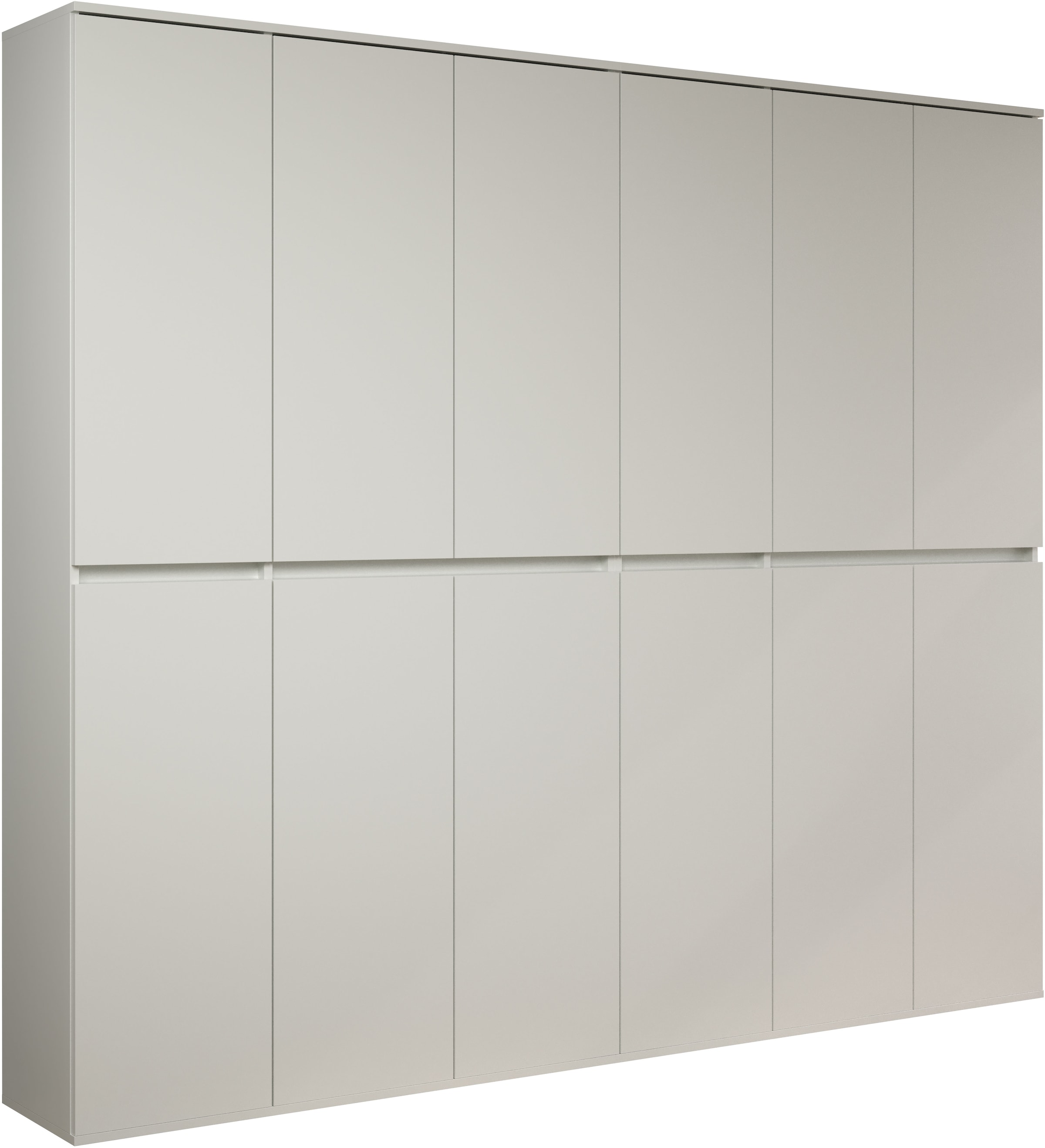 INOSIGN Garderoben-Set »Novara«, (Komplett-Set, 2 St.), Garderobenschränke mit insgesamt 32 Fächern - (B/T/H) 222/34/191 cm