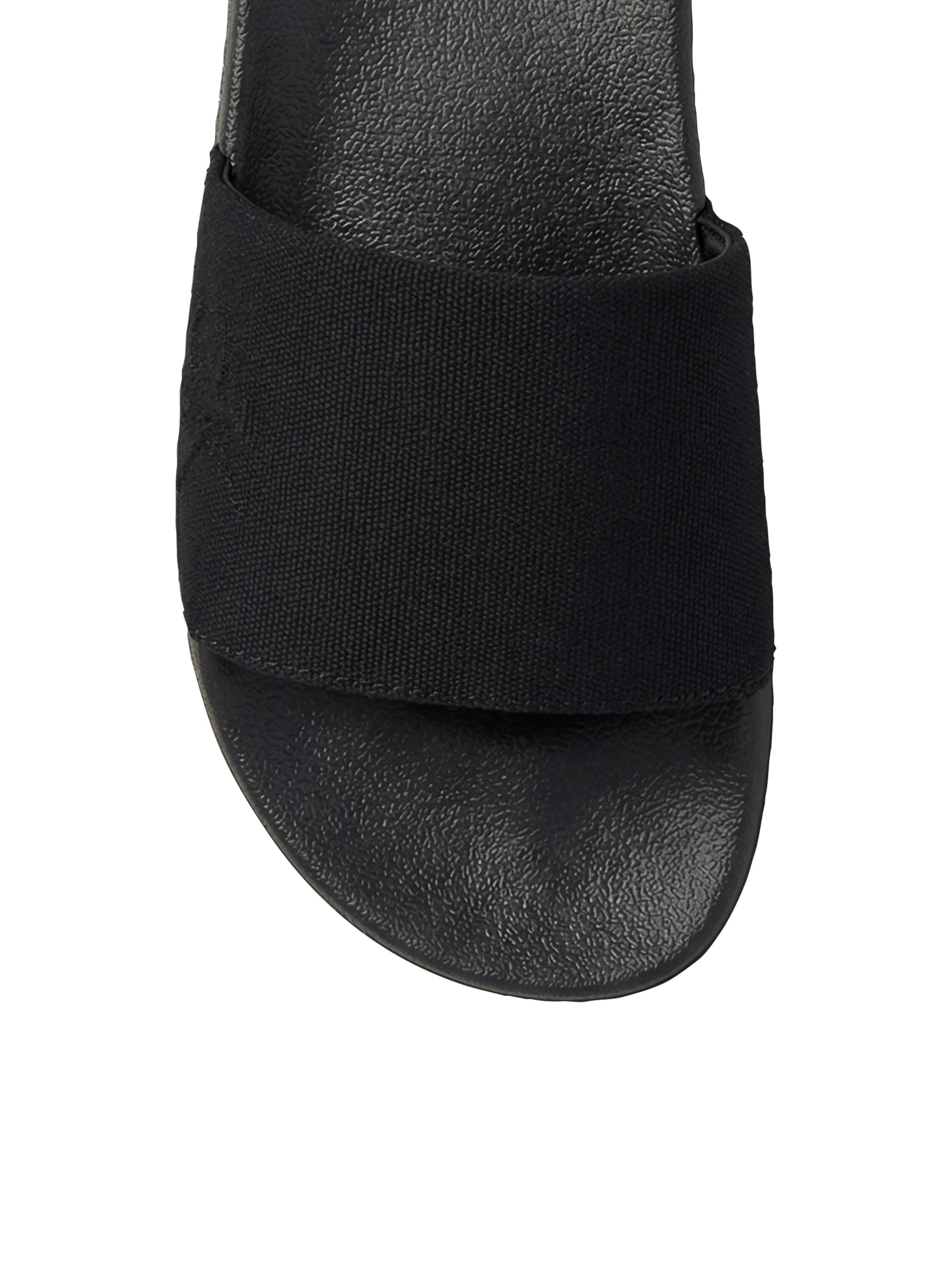 Calvin Klein Pantolette »ESS SLIDE HF SIDE LOGO CV«  Strandschuh, Sommerschuh, Flat mit Textil-Bandage, schmale Form