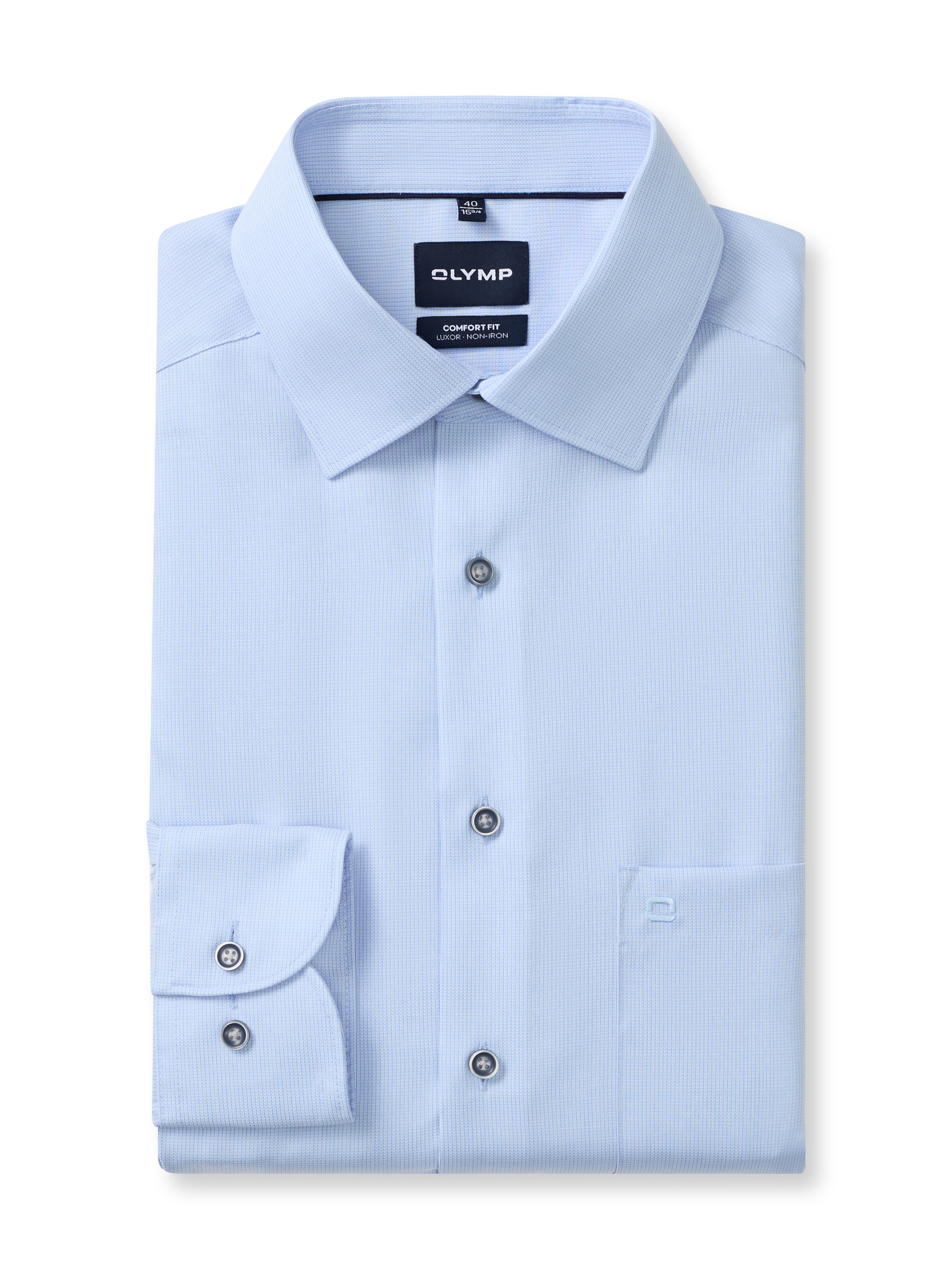 OLYMP 1100000002199 »Luxor« Businesshemd, New-Kentkragen, Comfort Fit